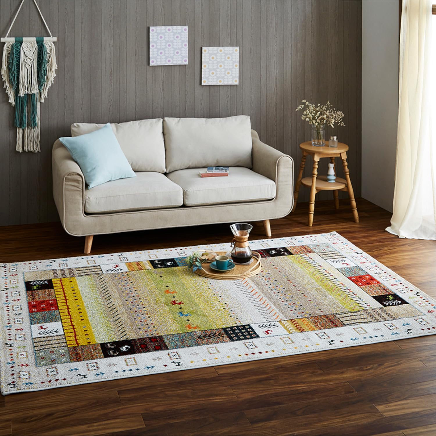 Amazon｜イケヒコ ラグ カーペット ウィルトン 織り 絨毯 輸入ラグ