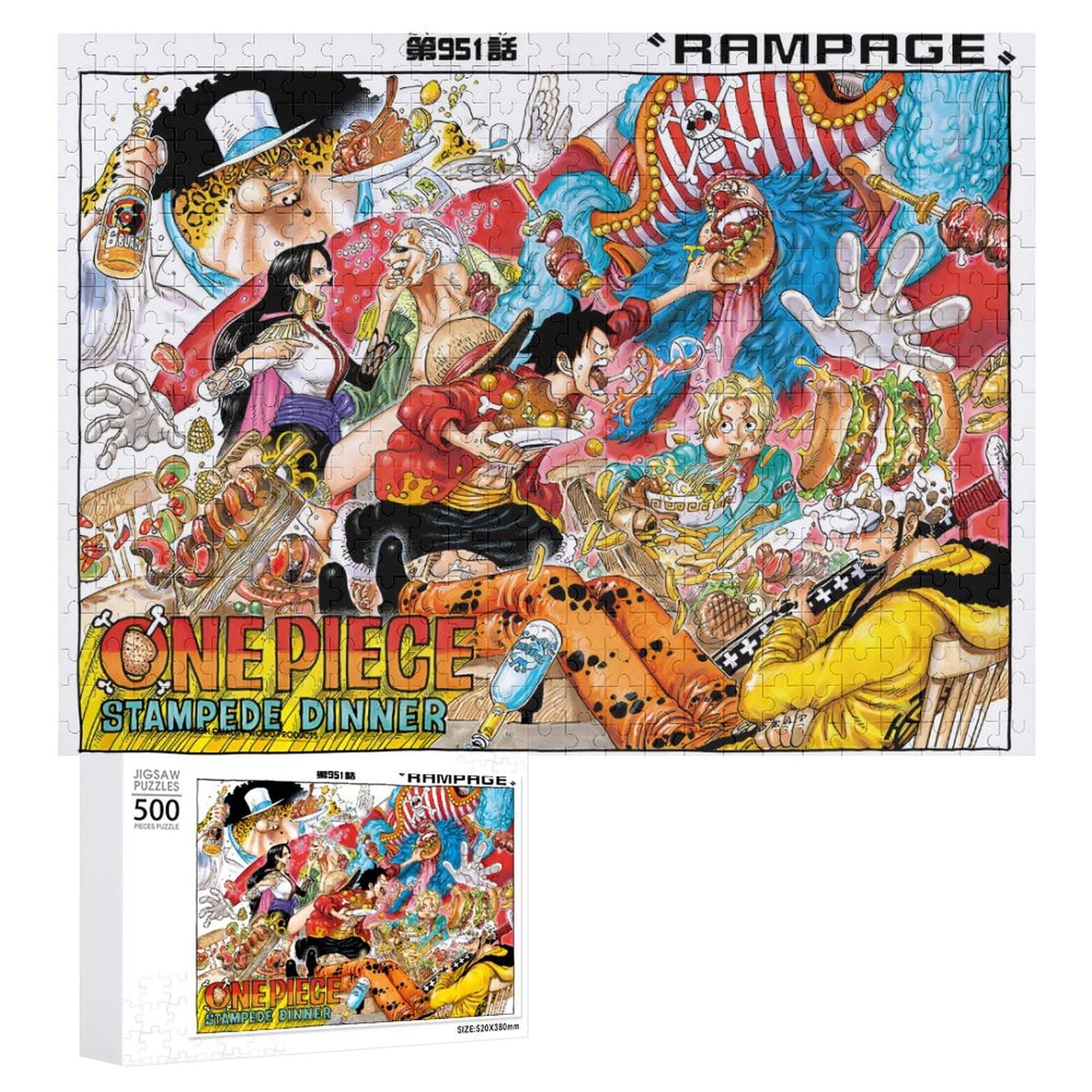 Amazon.co.jp: ワンピース/ONE PIECE 500/1000ピース 木製パズル 減圧