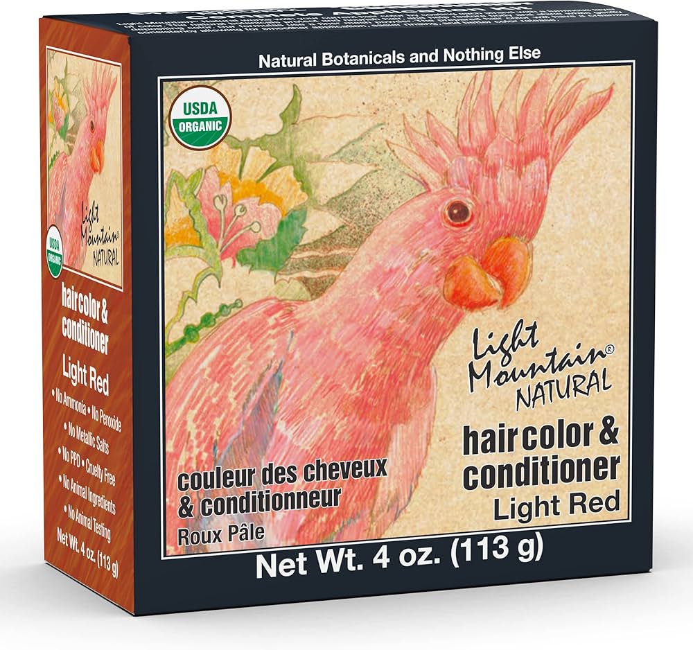 Amazon.com : Light Mountain Henna Hair Color & Conditioner - Light