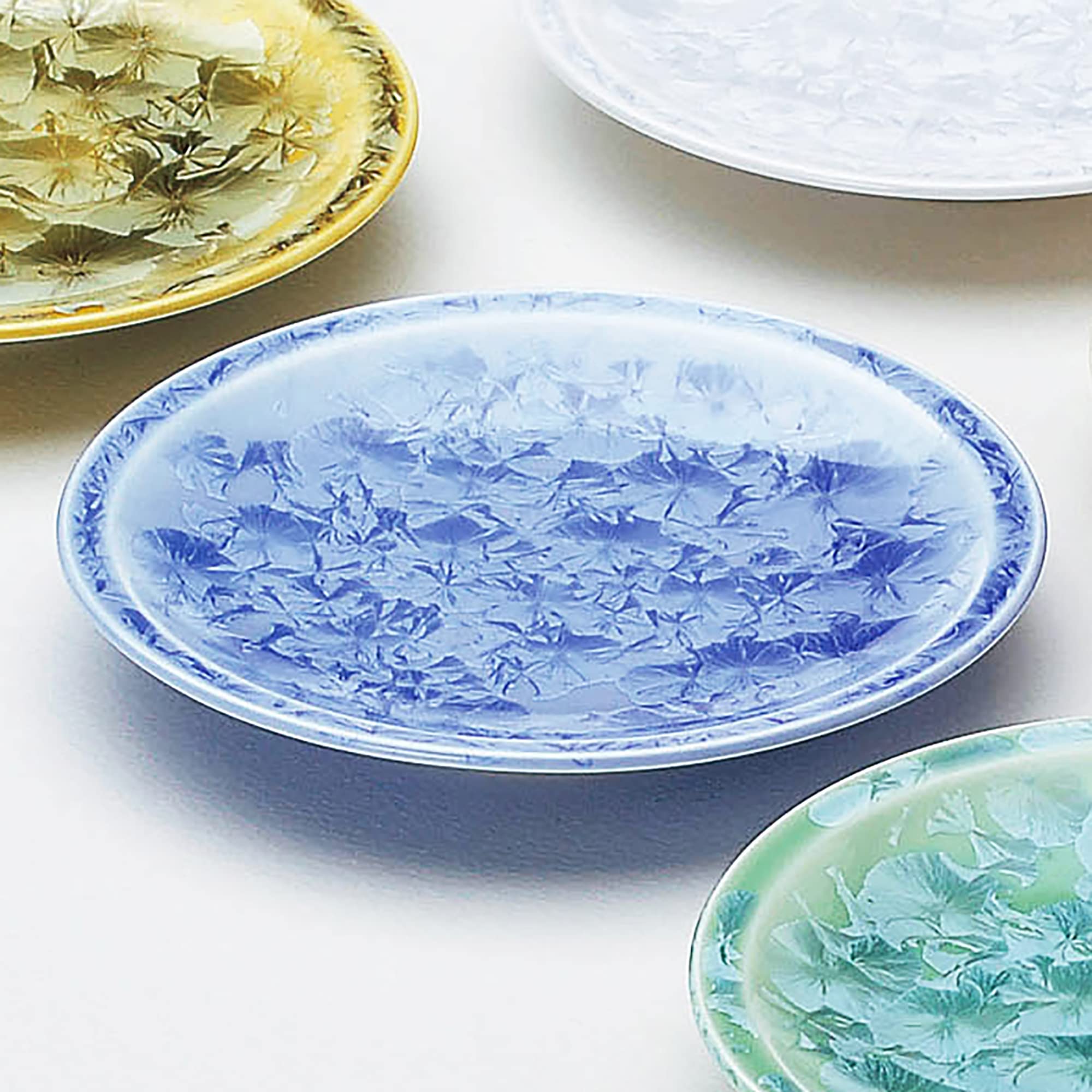 Amazon.co.jp: 京焼 清水焼 陶あん窯 銘々皿 揃 (5点セット) 花結晶