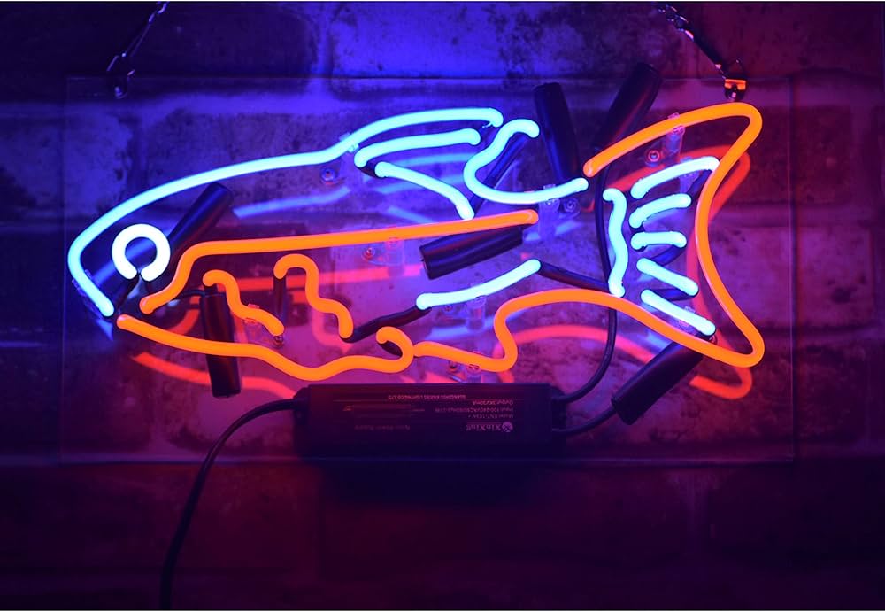 Amazon.co.jp: GOLDFISH ネオンサイン 魚 ライトNEON SIGN ビールバー