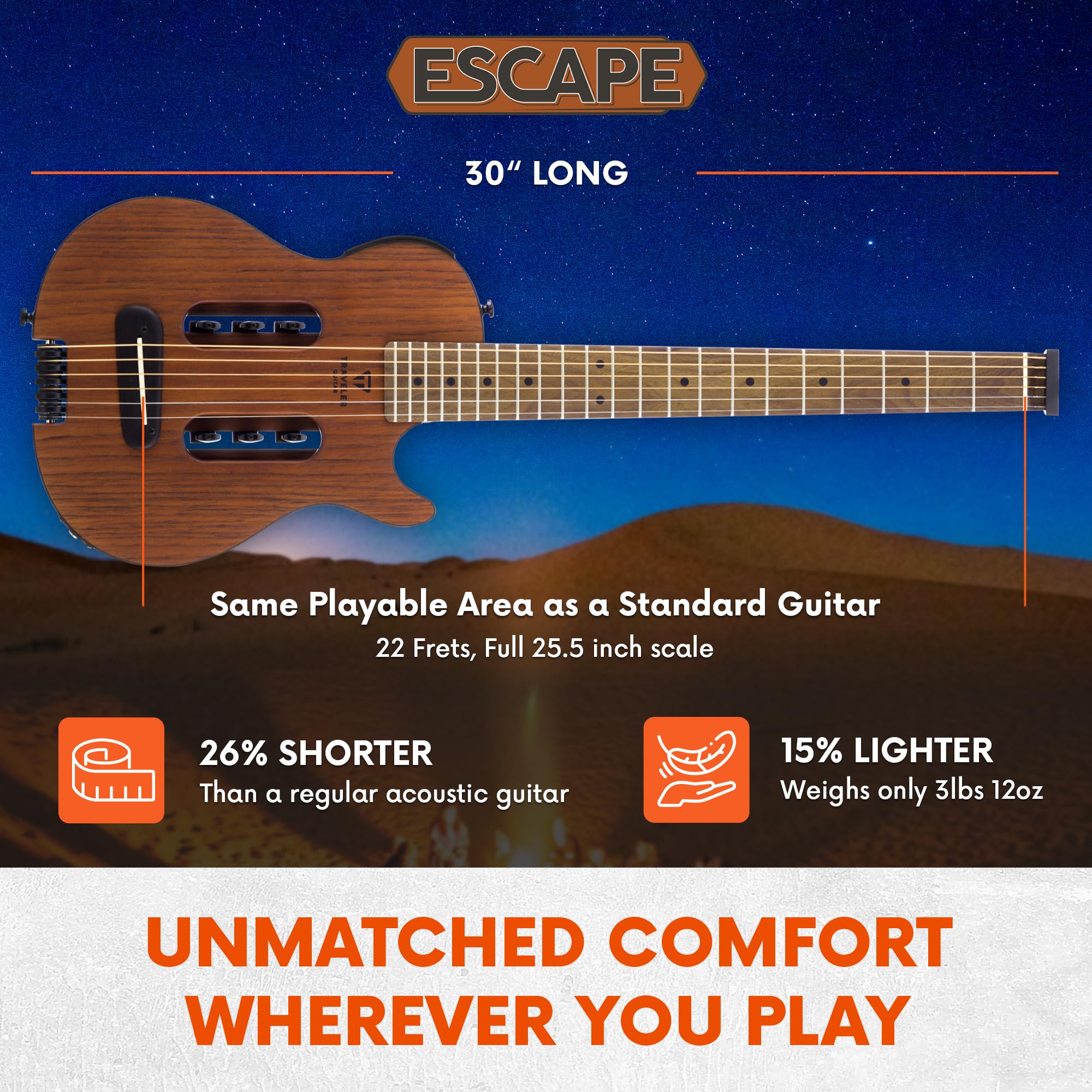 Amazon.co.jp: TRAVELER GUITAR トラベラーギター Escape Mark III