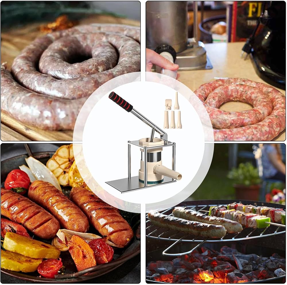 Amazon.co.jp: 手動ソーセージメーカー - 手動腸詰め器 ソーセージ