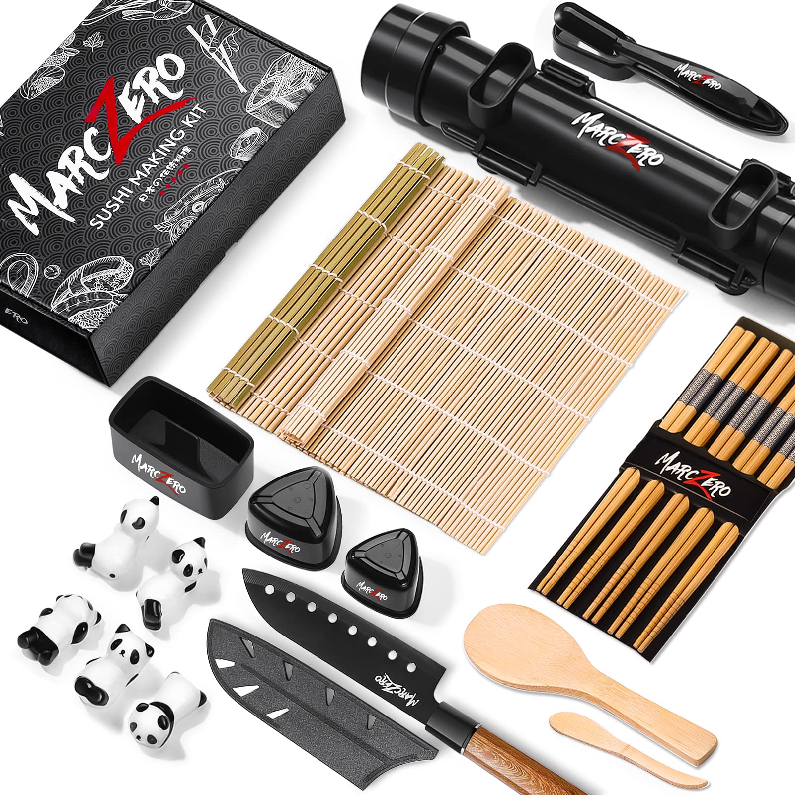 Amazon.com: MarcZero Sushi Making Kit, 22 in 1 Bazooka Roller With