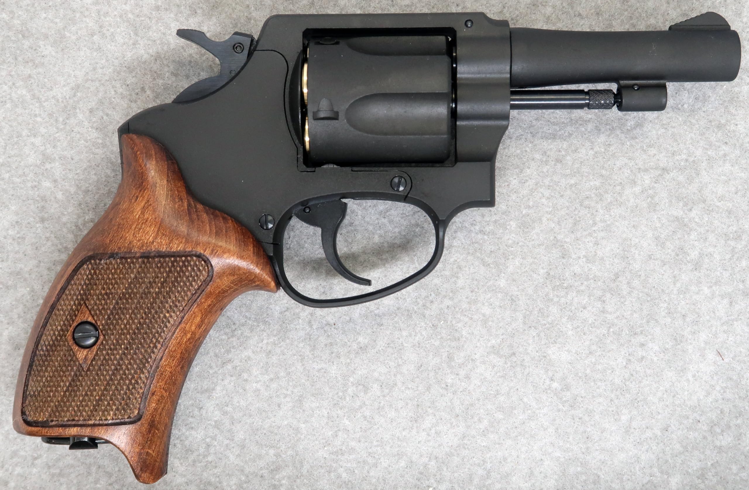 Amazon | マルシン ポリスリボルバー 77ミリ銃身 ブラックヘビー