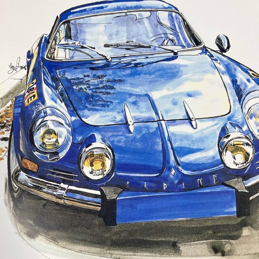 Amazon.co.jp: 額装品 BOW 池田和弘 アルピーヌルノー A110 1600S