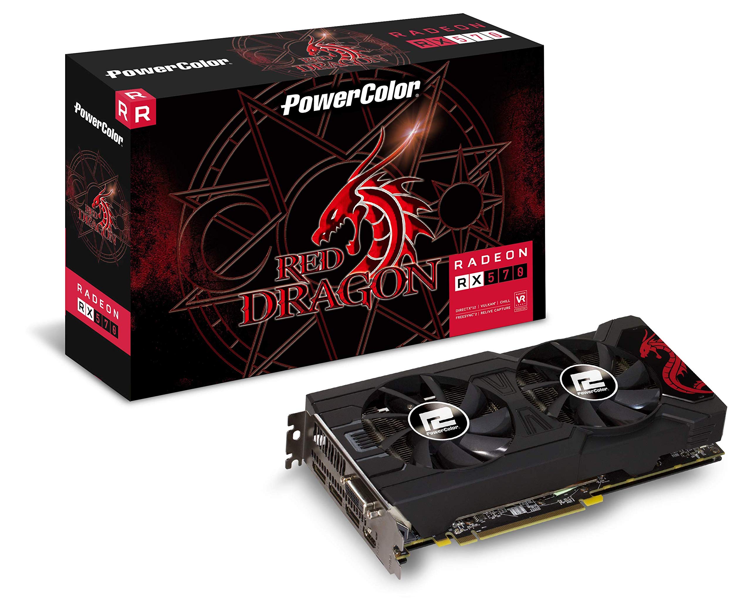 Amazon | AXRX 570 4GBD5-3DHD/OC [Red Dragon Radeon RX 570 4GB