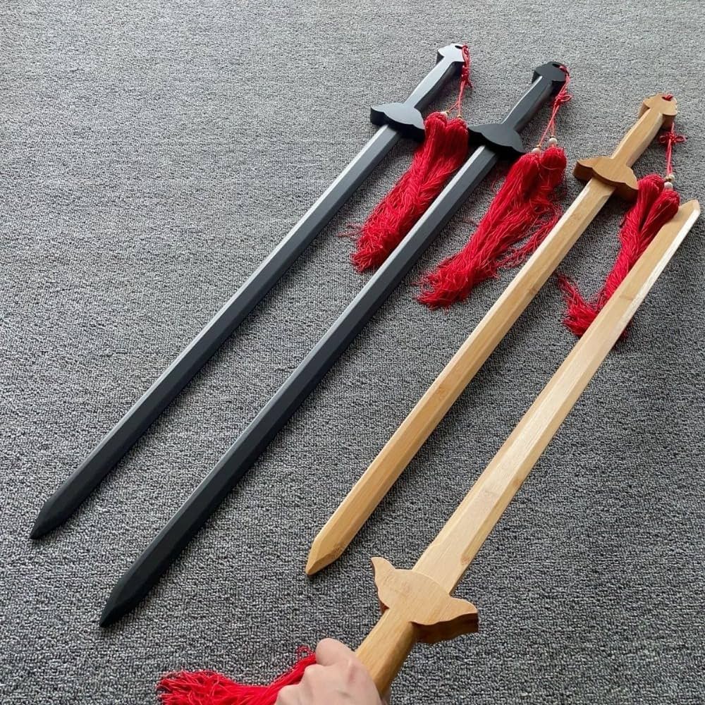 Amazon | Blipso 太極剣 木刀 素振り 居合練習刀 竹の刃 木剣 長穂剣