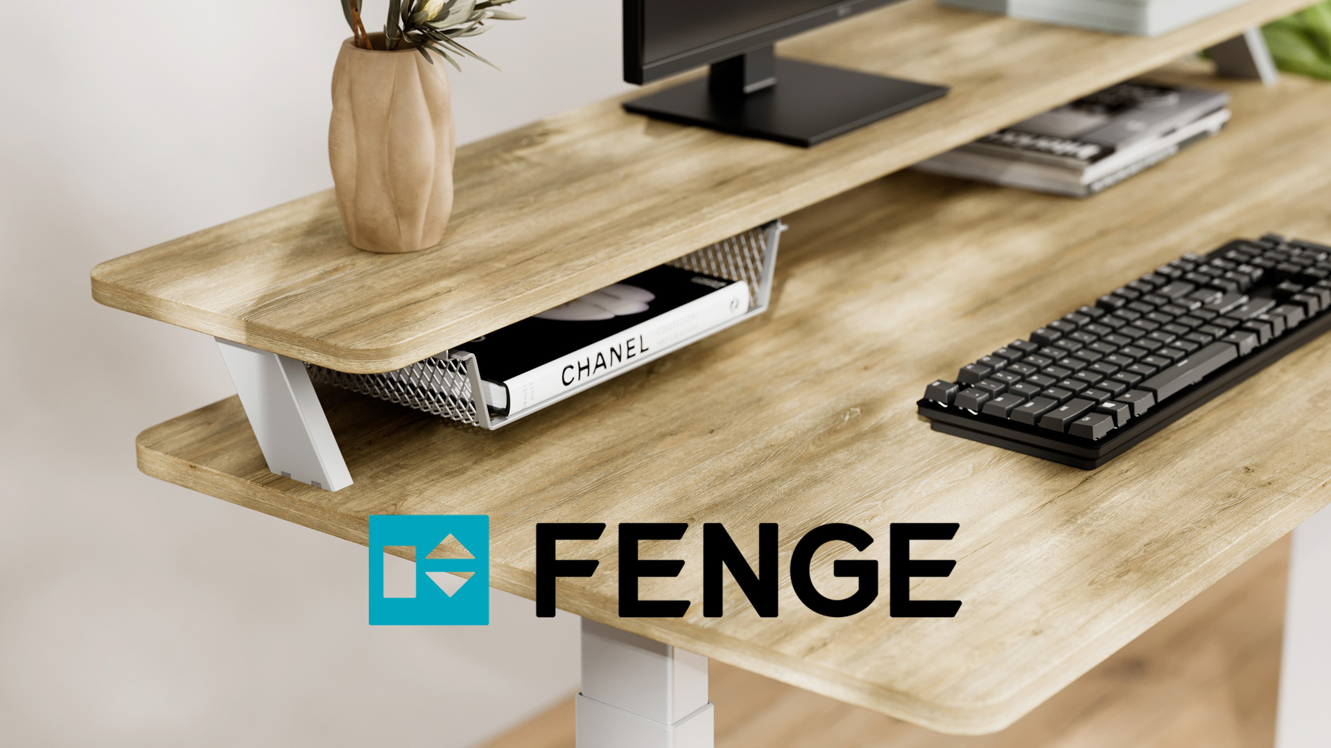 Amazon | Fenge 電動昇降デスクスタンディングデスク電動 組立て簡単