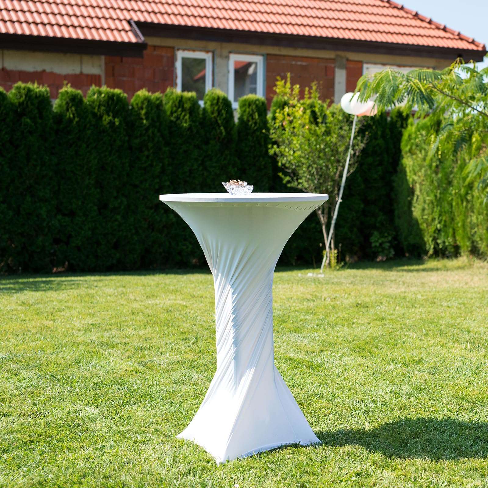 Amazon｜uxcell 4枚セット ラウンドカクテルテーブルクロス 32