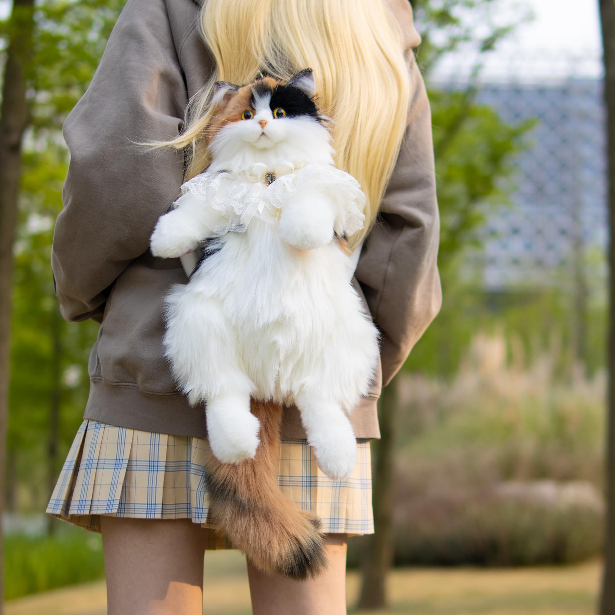 Amazon.co.jp: Chongker 猫ぬいぐるみ 本物そっくり - リアルな猫型