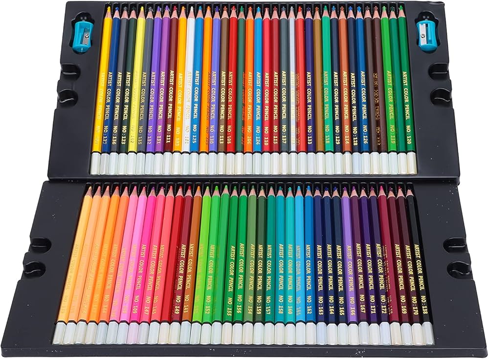 Amazon | パステルカラー色鉛筆セット、アーティスト用オイルパステル