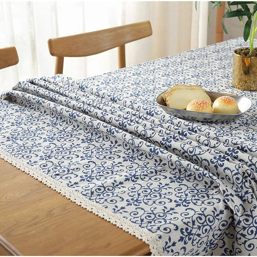 Amazon｜Bringsine ヴィンテージ風テーブルクロス リネン 長方形