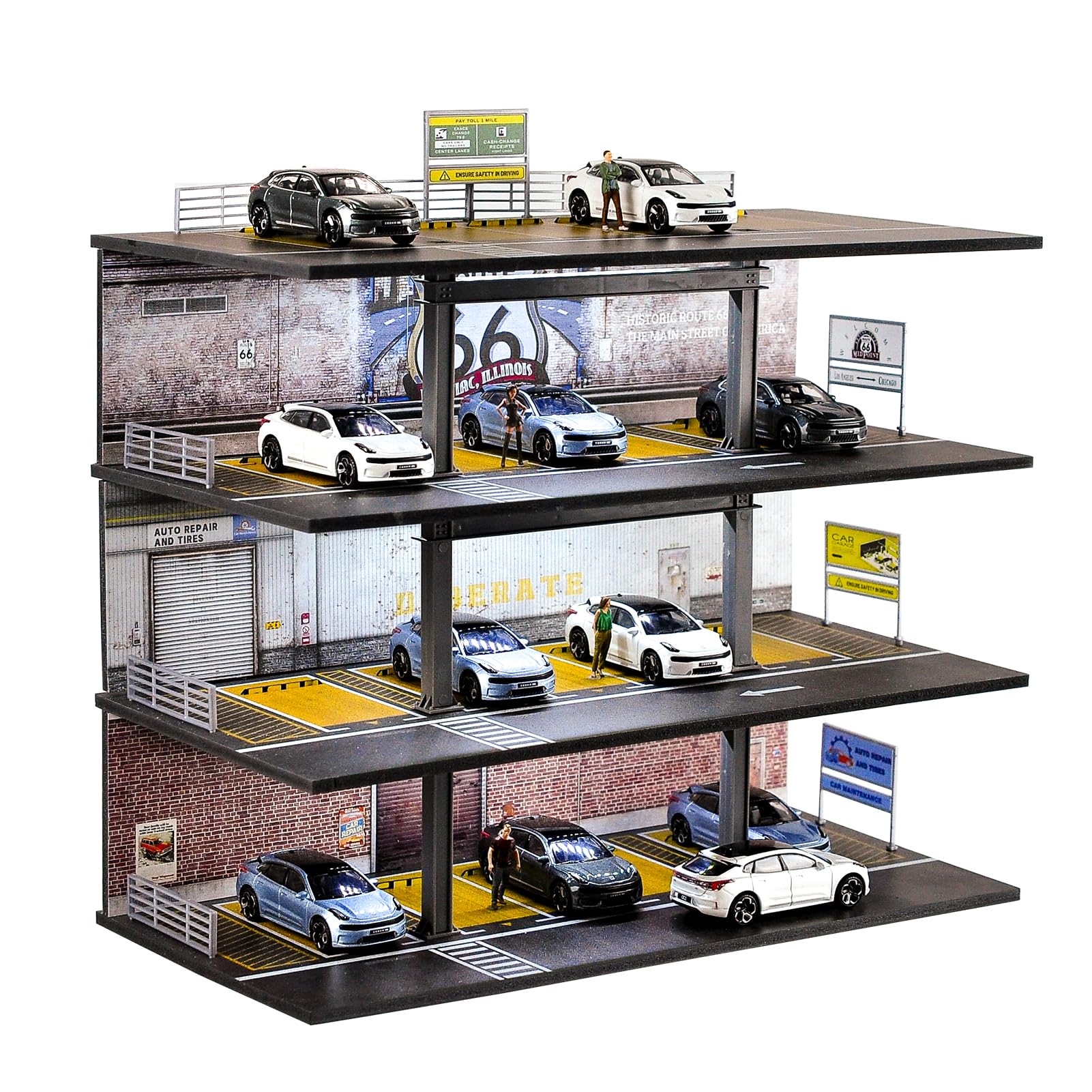 Amazon.co.jp: cxiiuui 1/64 ミニカー ディスプレイ ケース 駐車場 PVC