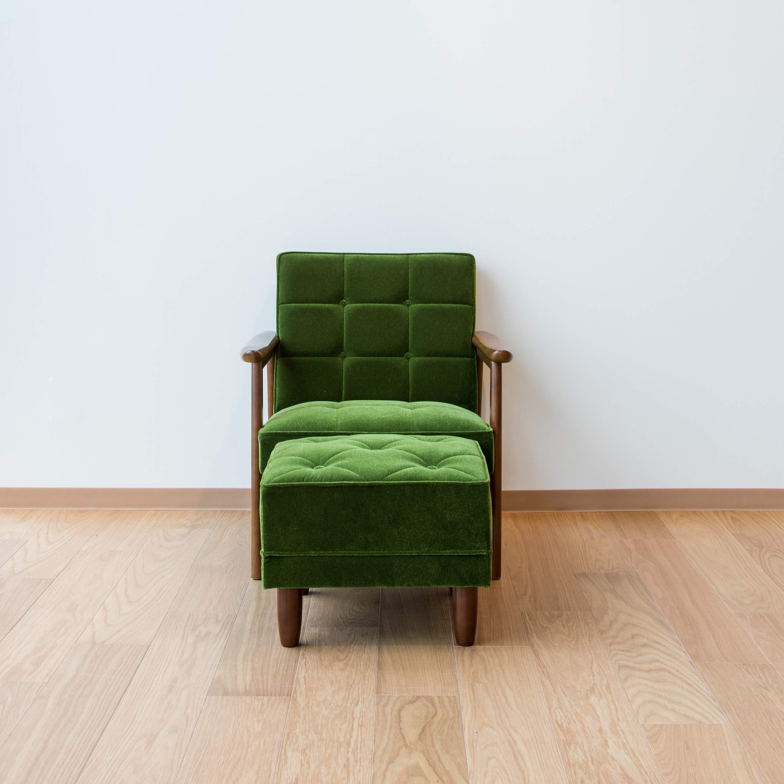 Amazon｜カリモク60 Kチェア 1シーター モケットグリーン オットマン