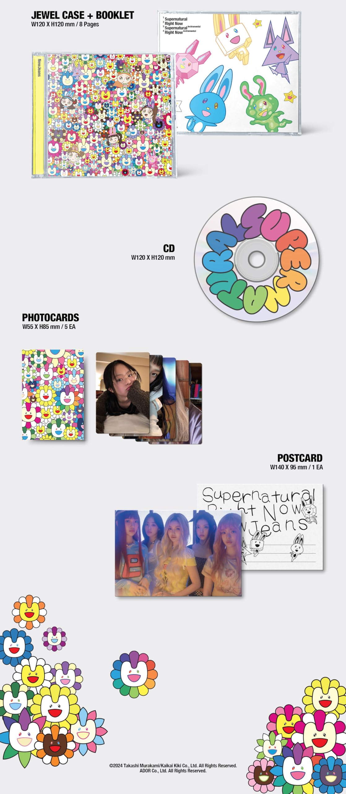 Amazon.co.jp: New'Jeans Supernatural NJ X MURAKAMI Japan Double