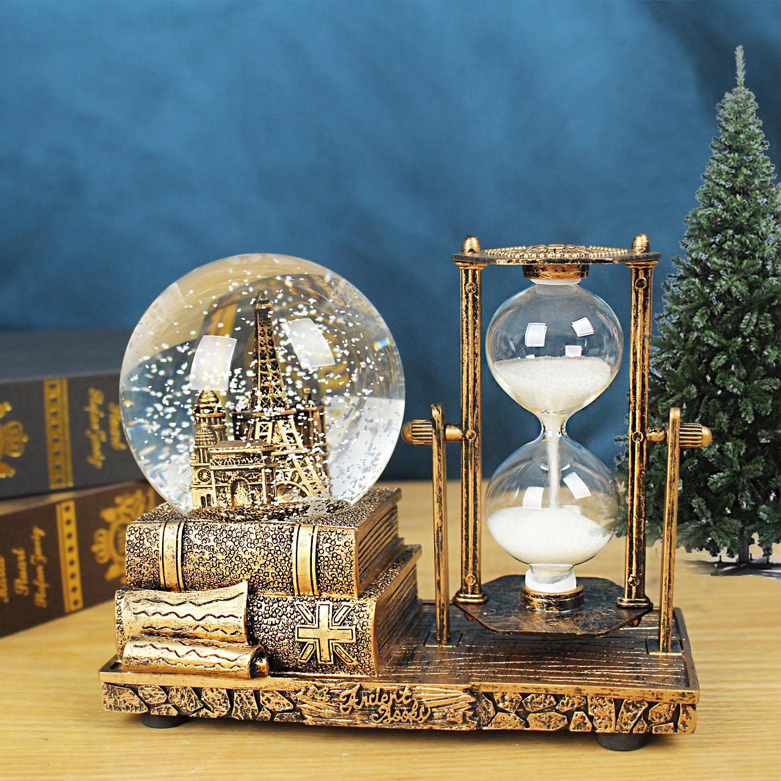 Amazon.co.jp: 砂時計タイマー付きスノーグローブ ホーム