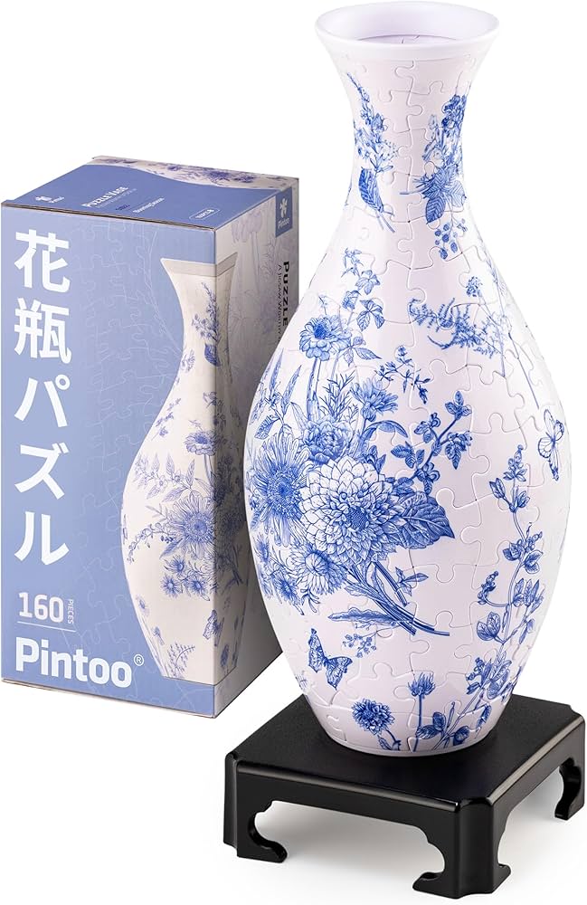 Amazon.co.jp: ピントー(Pintoo) 160ピース 3D立体花瓶パズル【花は
