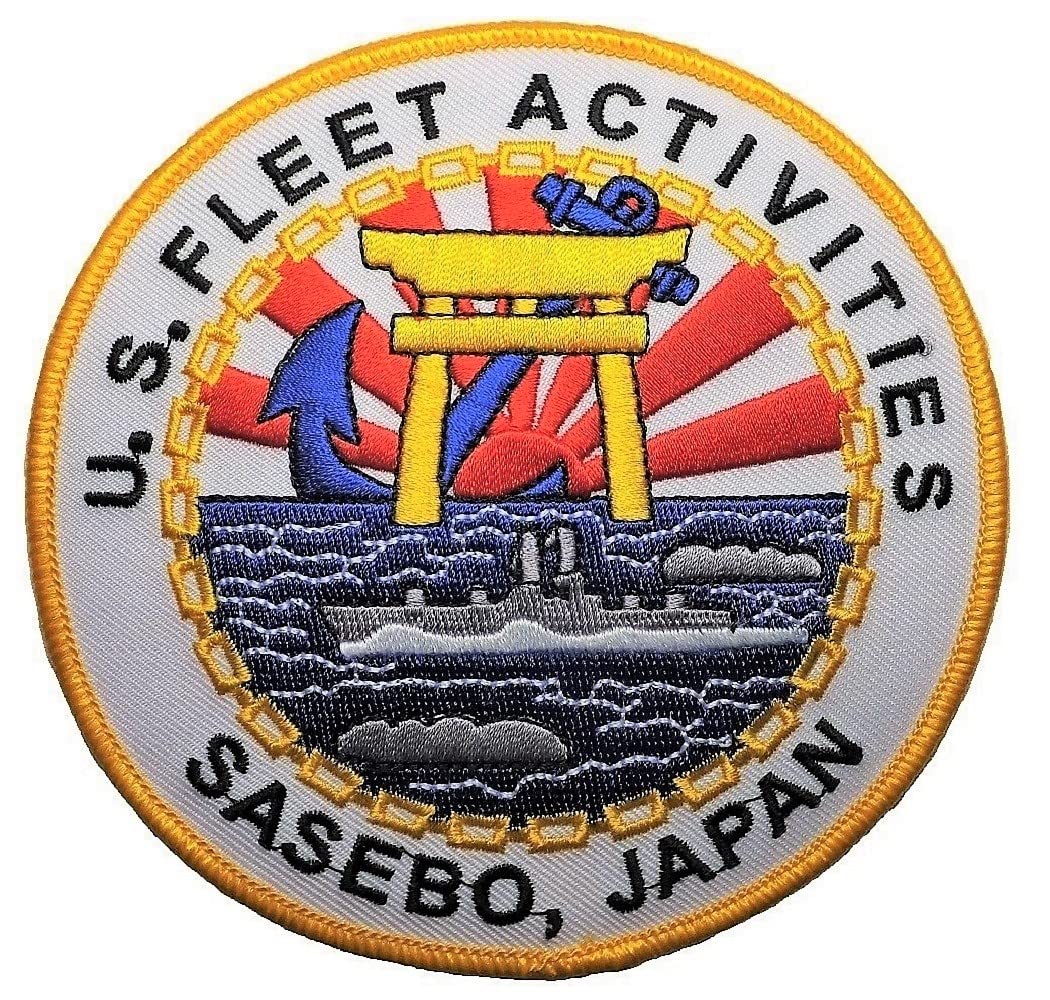 Amazon.co.jp: ミリタリーワッペン 佐世保基地 アメリカ軍パッチ U.S.