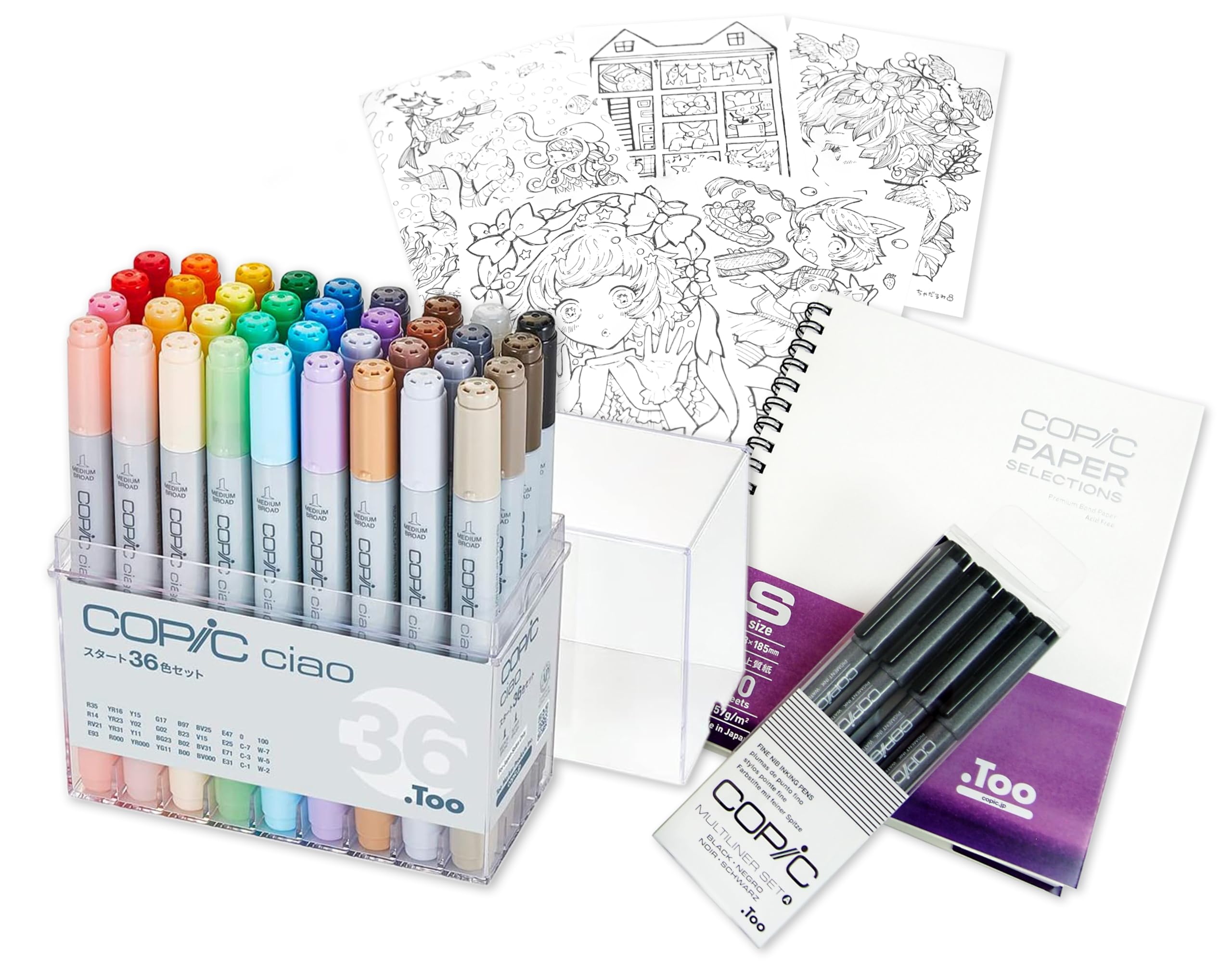 Amazon | コピック(COPIC) Too コピック チャオ スタートボックス 36色