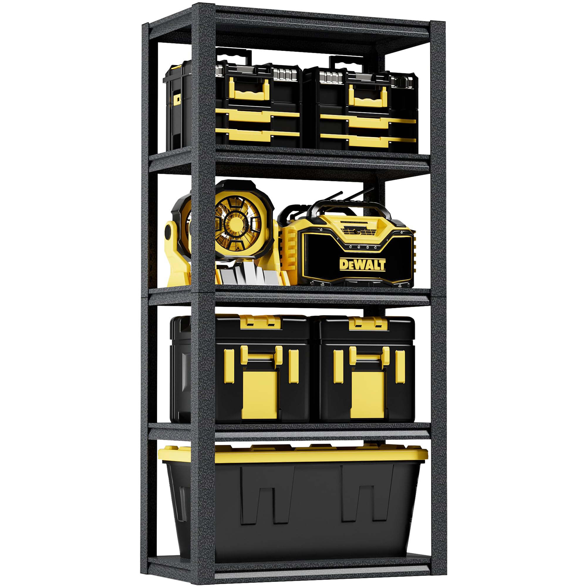 Amazon｜Alebert スチールラック 5段 幅90*奥行40*高さ183cm メタル