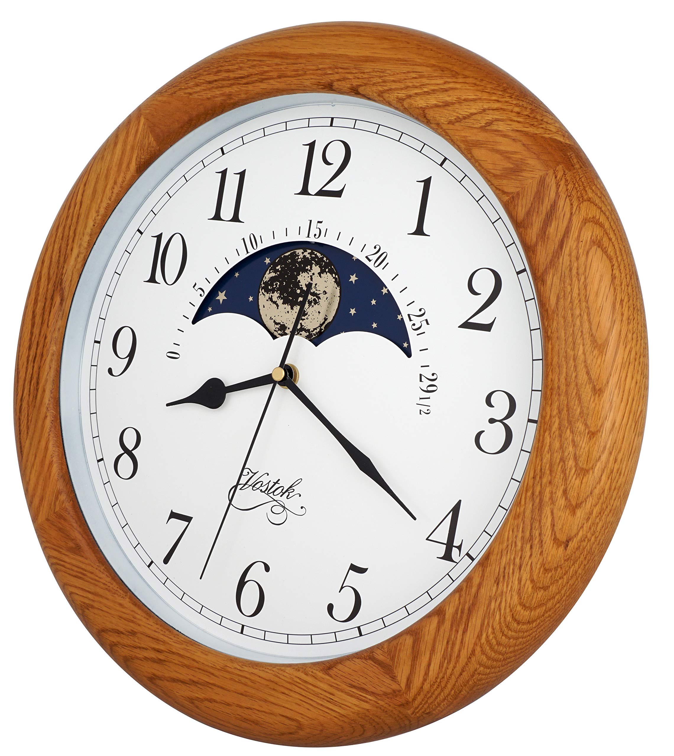 Amazon.co.jp: JUSTIME 掛け時計月 月齢時計 ムーンフェイズ かけ時計