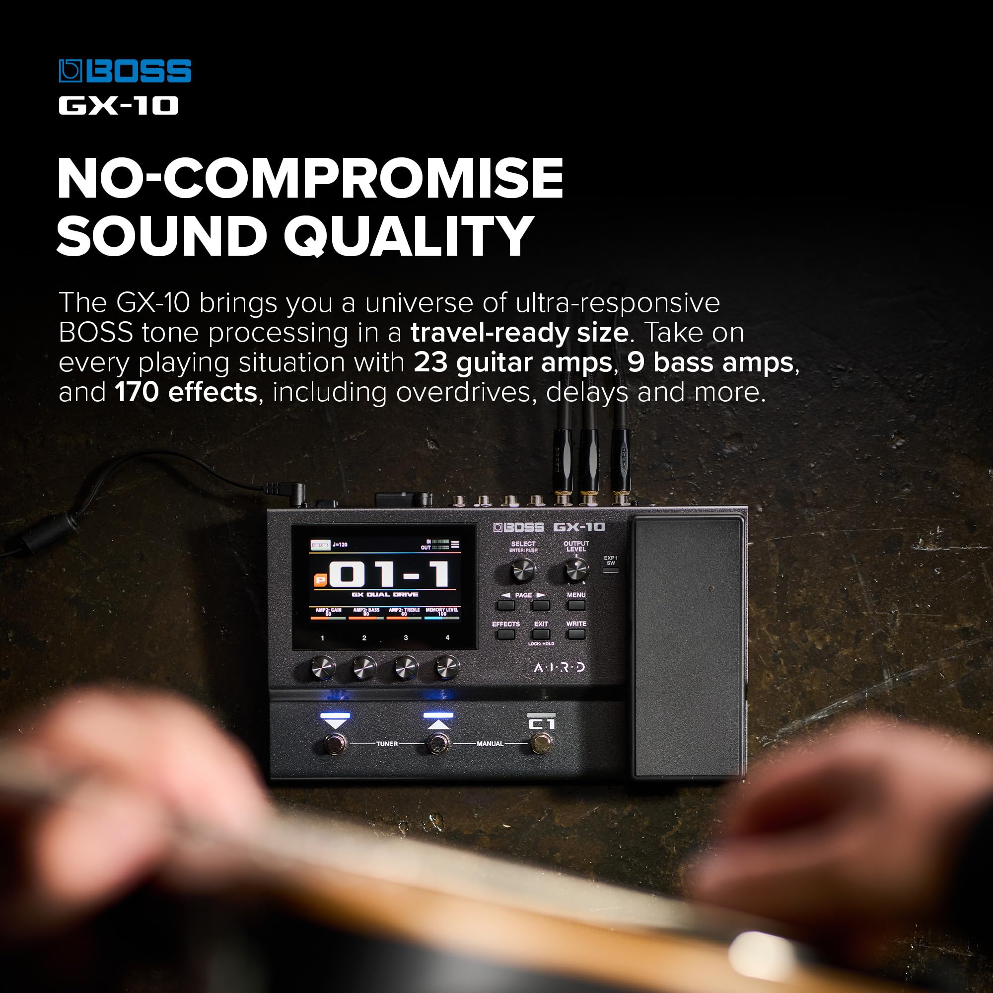 Amazon | BOSS GX-10 コンパクトギター&ベースエフェクトプロセッサー