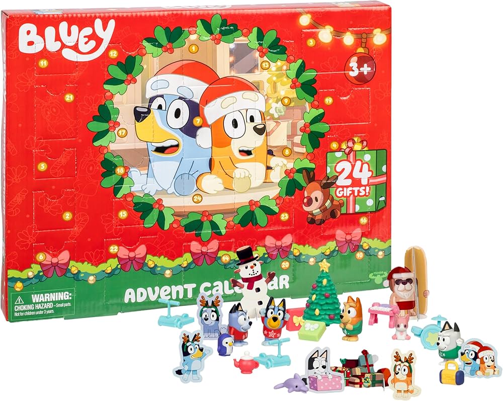 Amazon.co.jp: Bluey Mini Figures Surprise Advent Calendar : おもちゃ