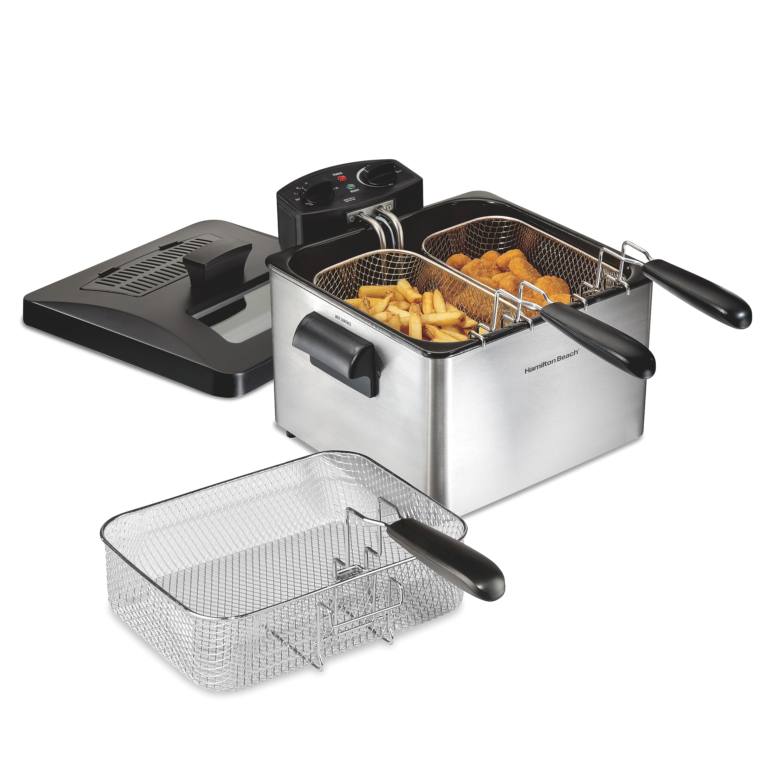 Hamilton Beach 35034 Double Basket Deep Fryer, Professional Grade