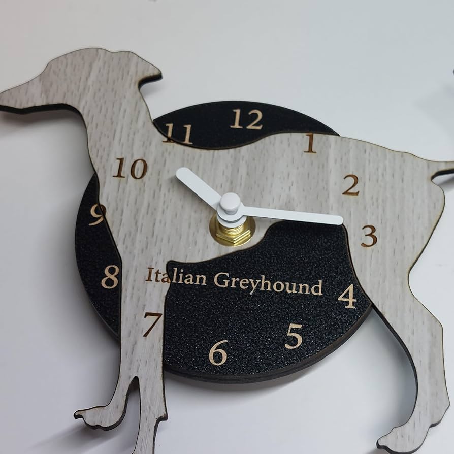 Amazon.co.jp: コンパクト置時計・掛け時計 イタリアングレーハウンド