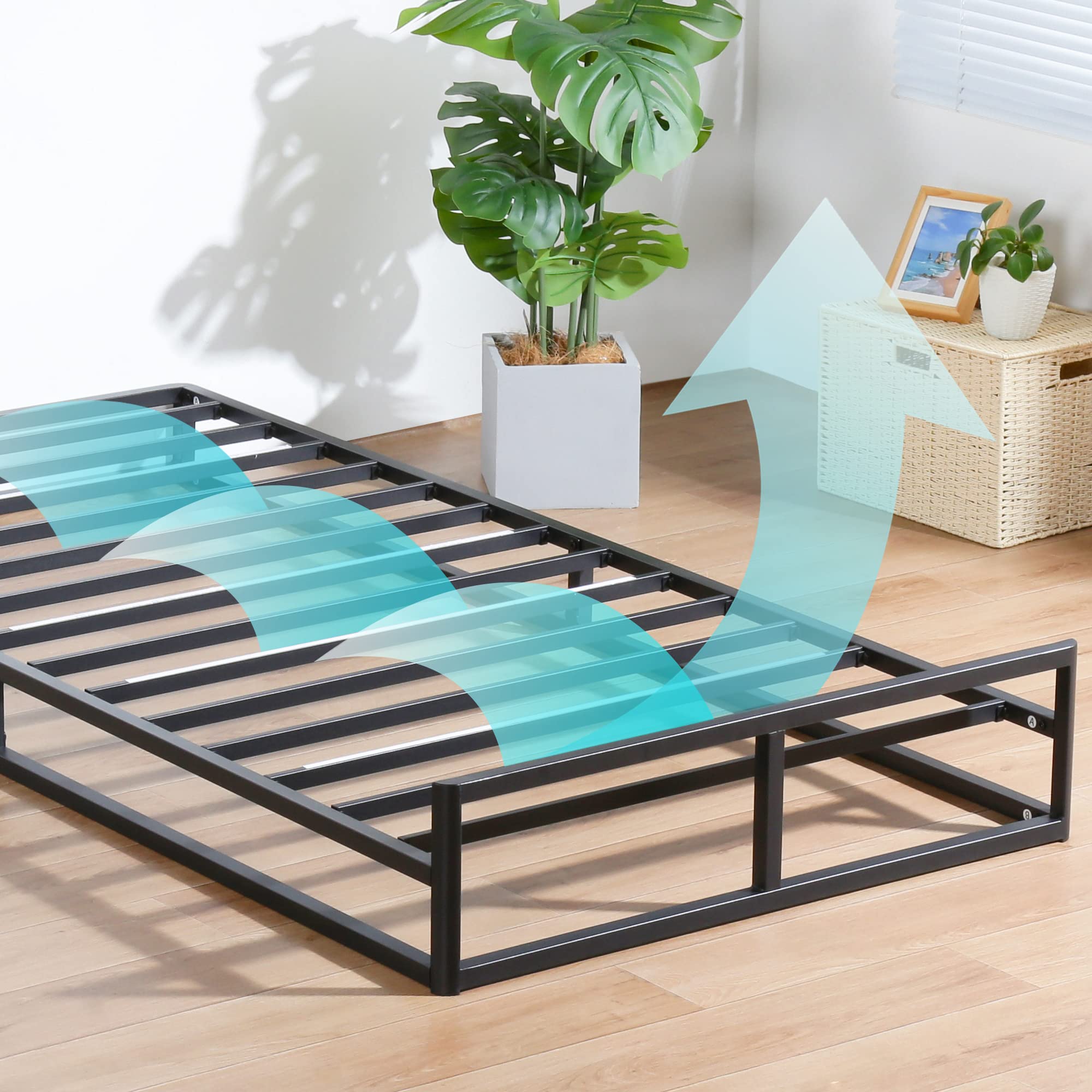 Amazon｜オリースリープ(Olee Sleep) ベッドフレーム ブラック