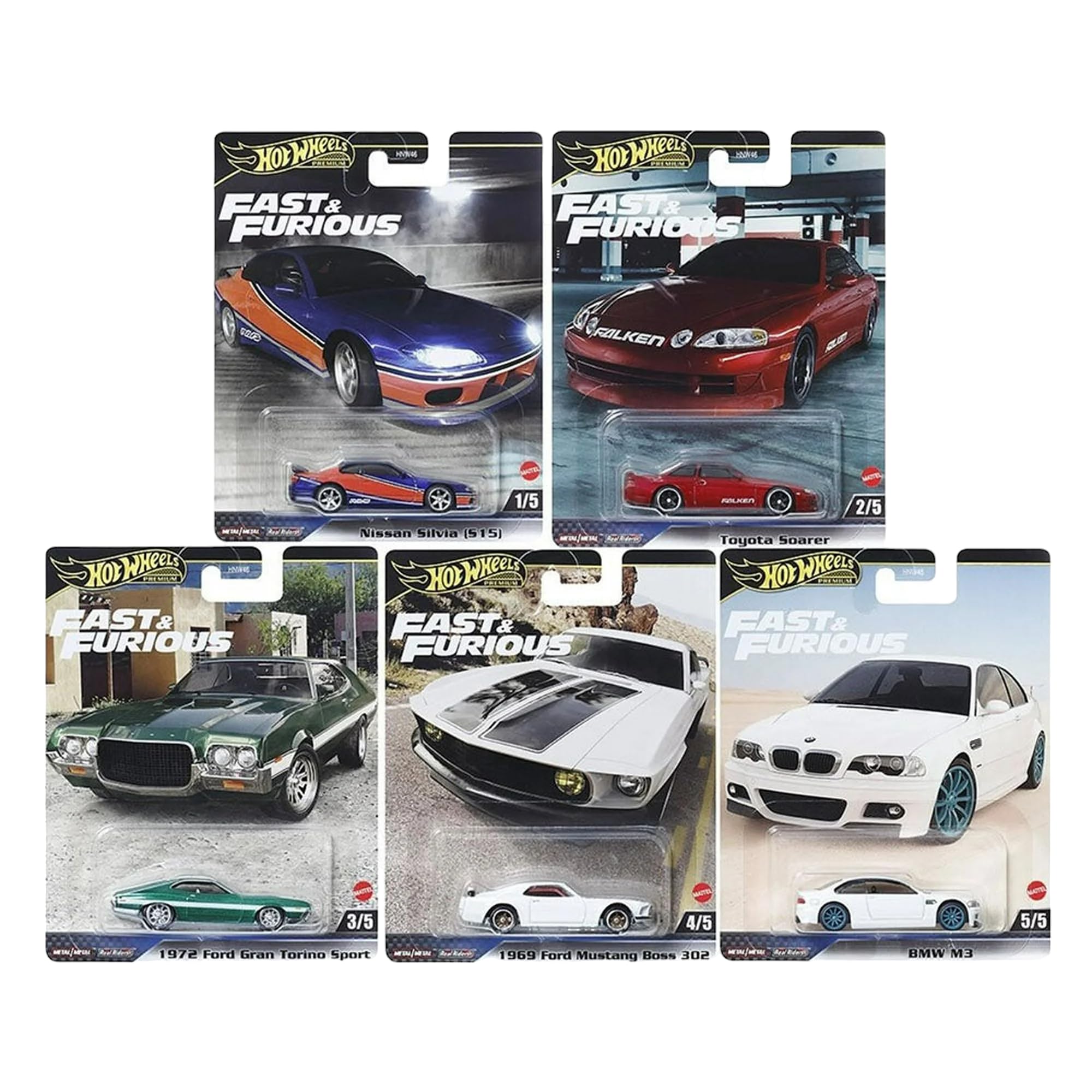 Amazon.com: Hot Wheels 2024 Fast & Furious Premium Die‑Cast 5‑Pack