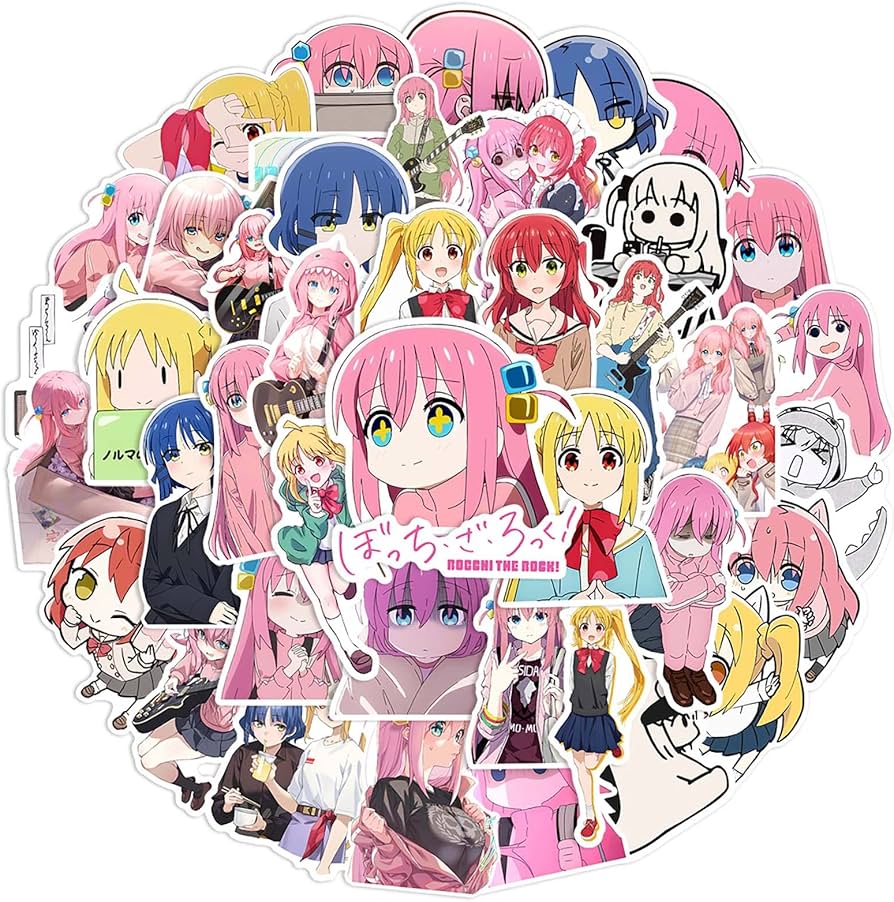 Amazon.co.jp: 50枚 forぼっちざろっく ステッカー セット可愛いアニメ