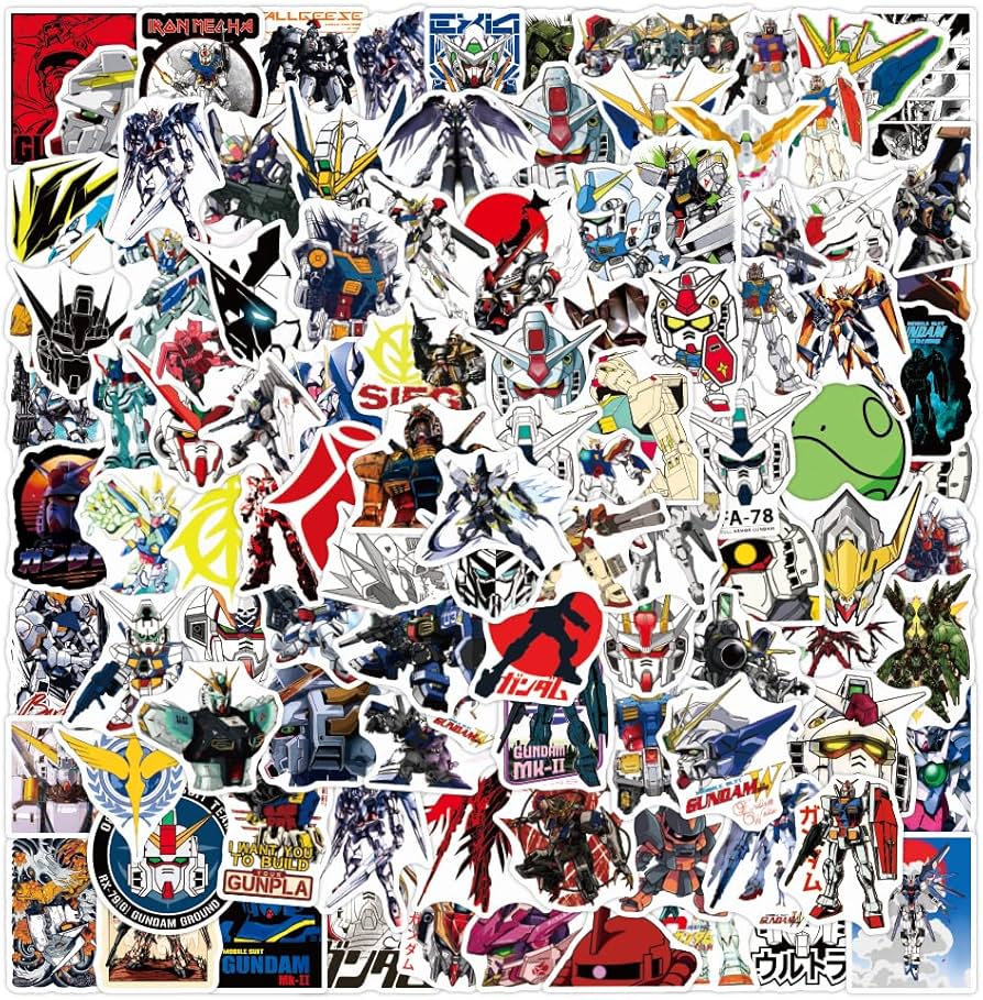 Amazon.co.jp: ガンダムステッカーセット 100枚 ガンダム防水