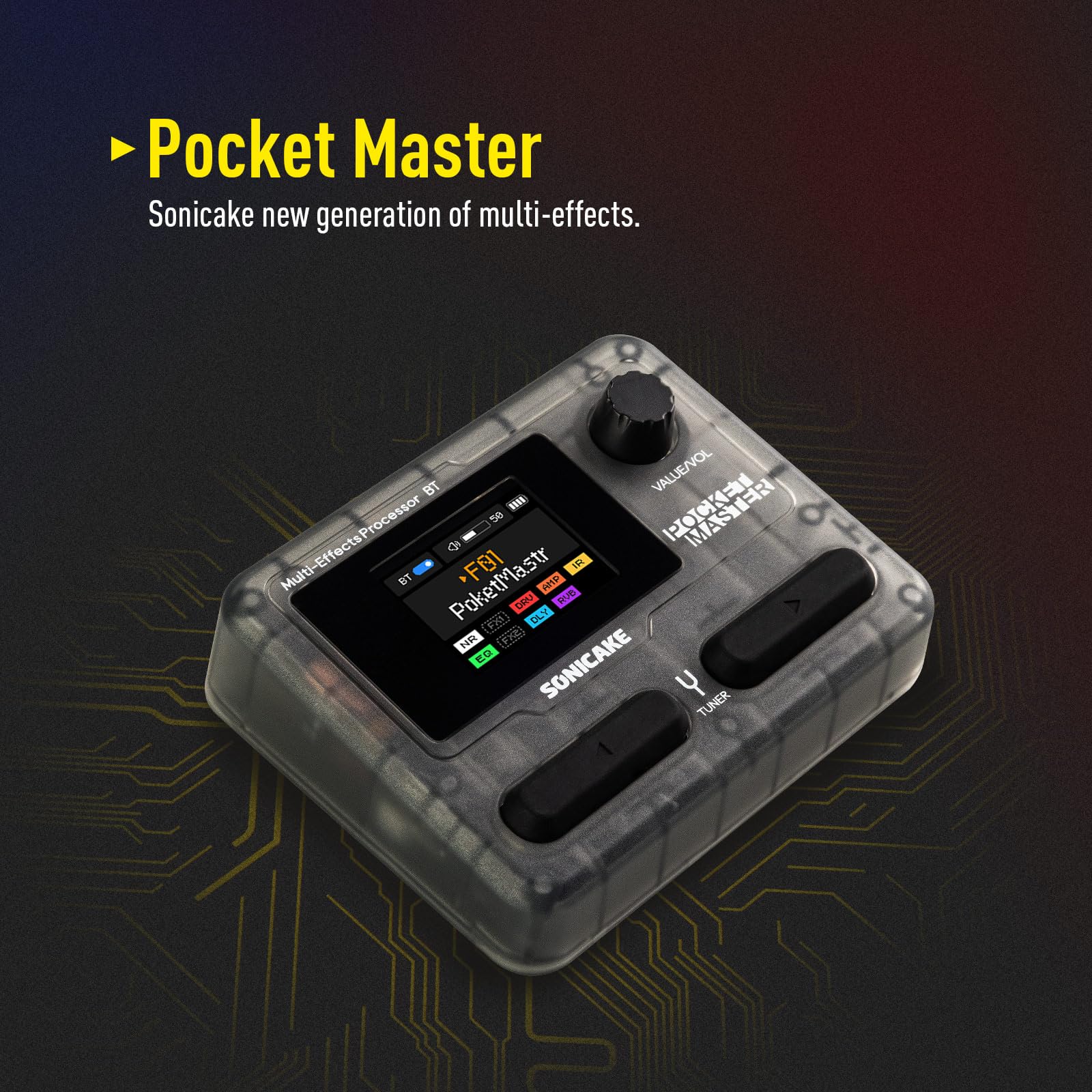 Amazon.com: SONICAKE Pocket Master-Portable Multi Effects Pedal