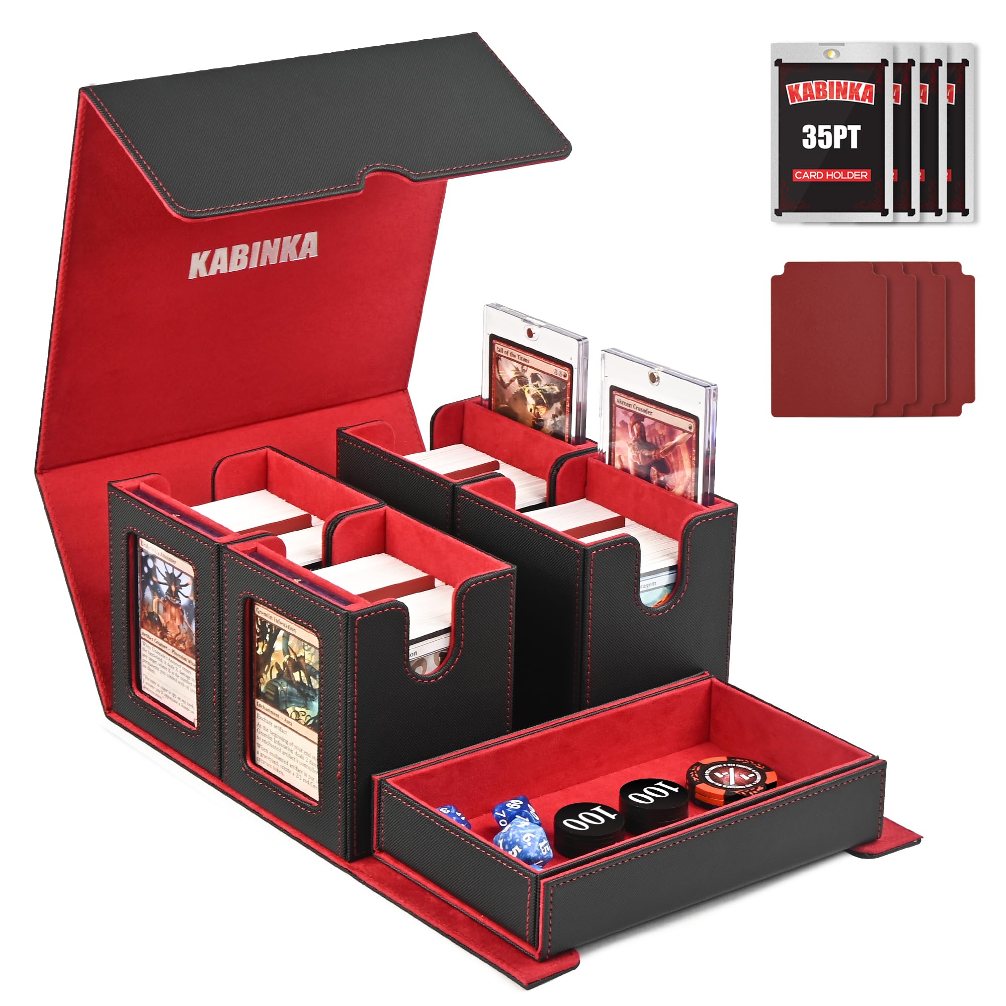 Amazon.co.jp: Kabinka Commander デッキボックス MTG用 400+ ダブル