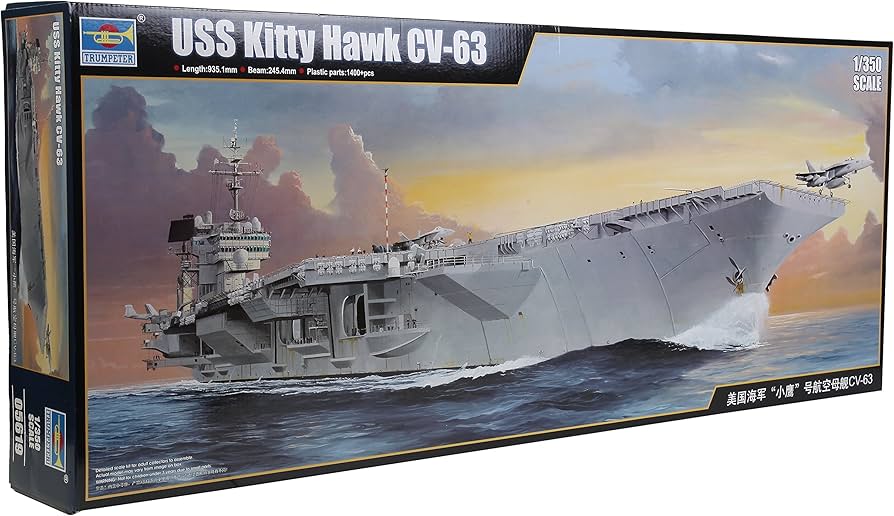 Amazon.com: Trumpeter #5619 USS Kitty Hawk CV-63 Plastic Model Kit