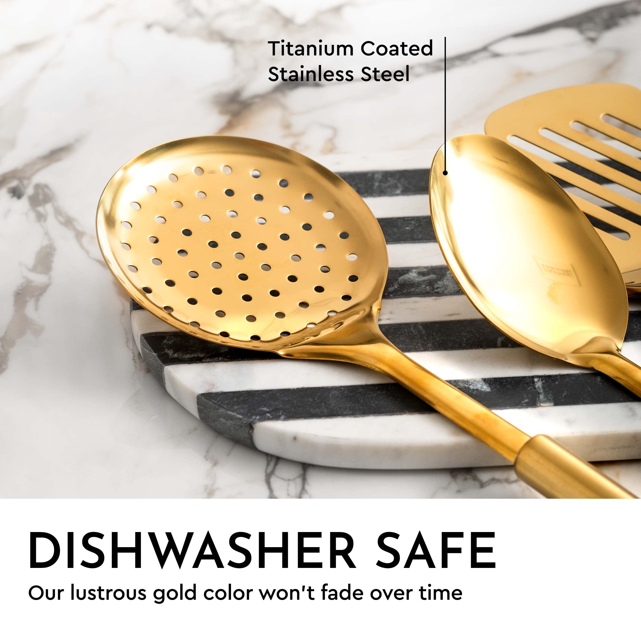 Amazon｜ゴールド/真鍮 キッチンツール モダン 調理用 サービング用