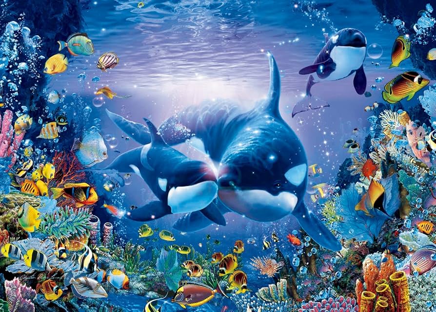 廃盤 未開封 ラッセン 3000ピース ジグソーパズル「月のささやき