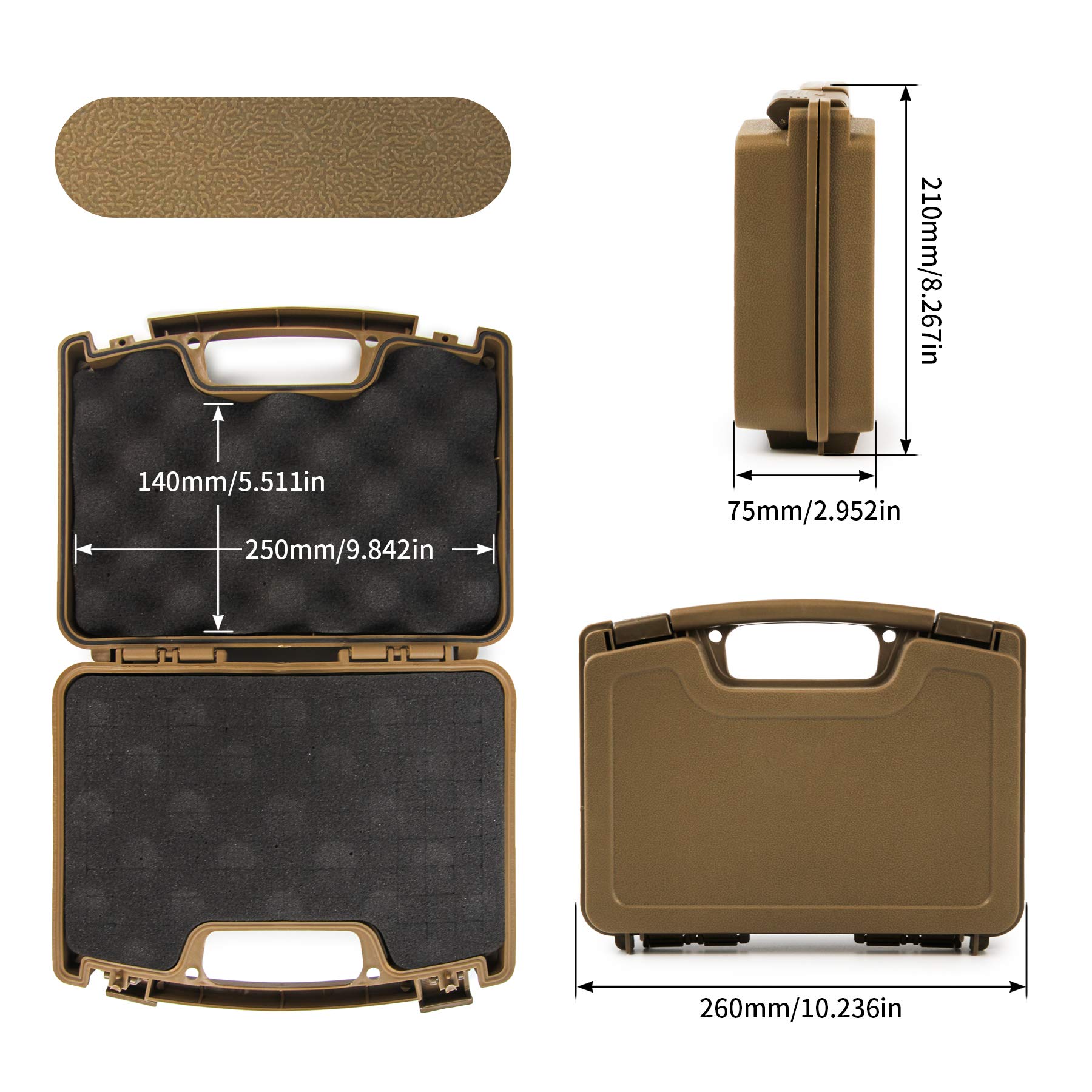 Amazon.co.jp: ガンケース ハードガンケース ピストルケース ガン