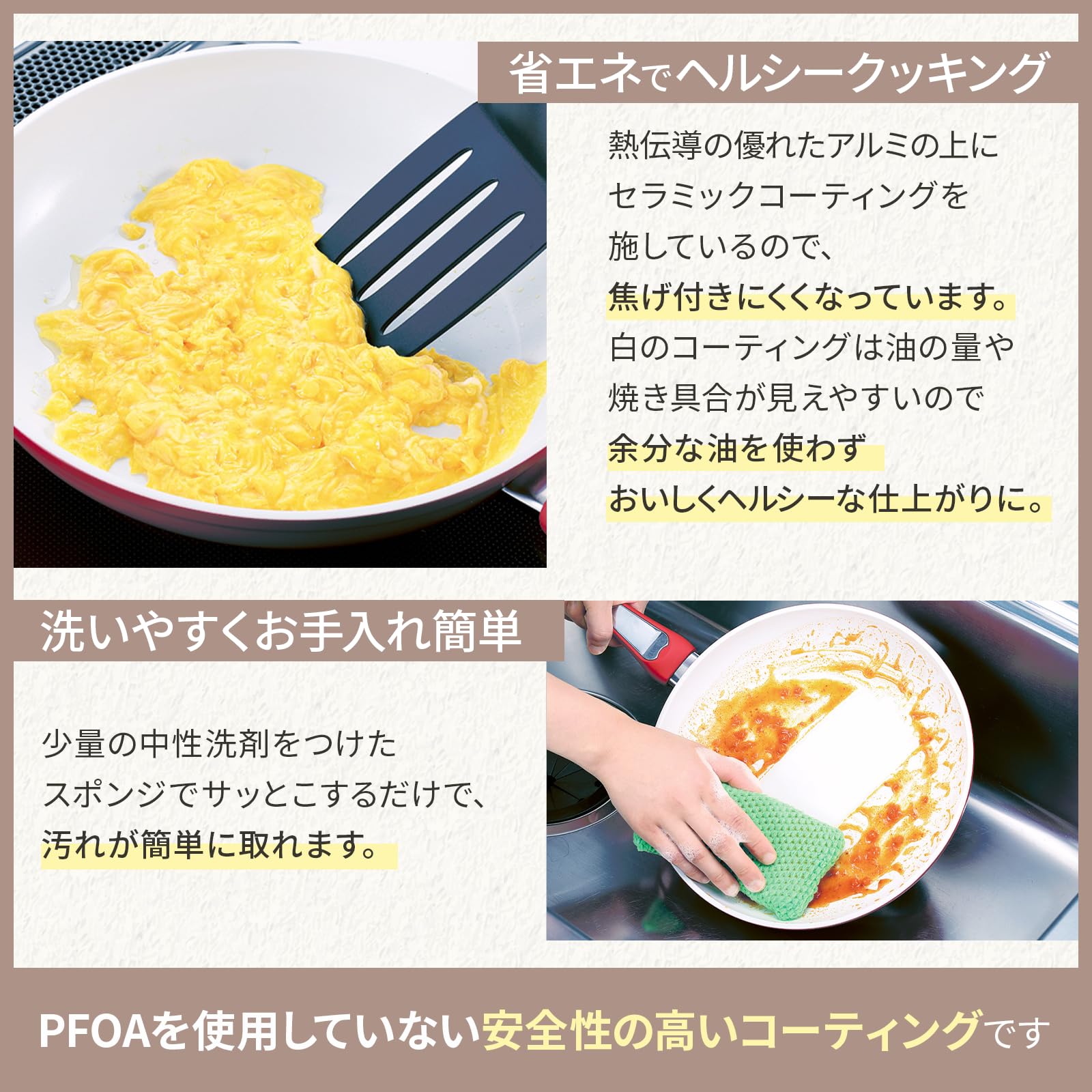 Amazon｜D&S ディーアンドエス フライパン20cm IH対応 2層セラミック