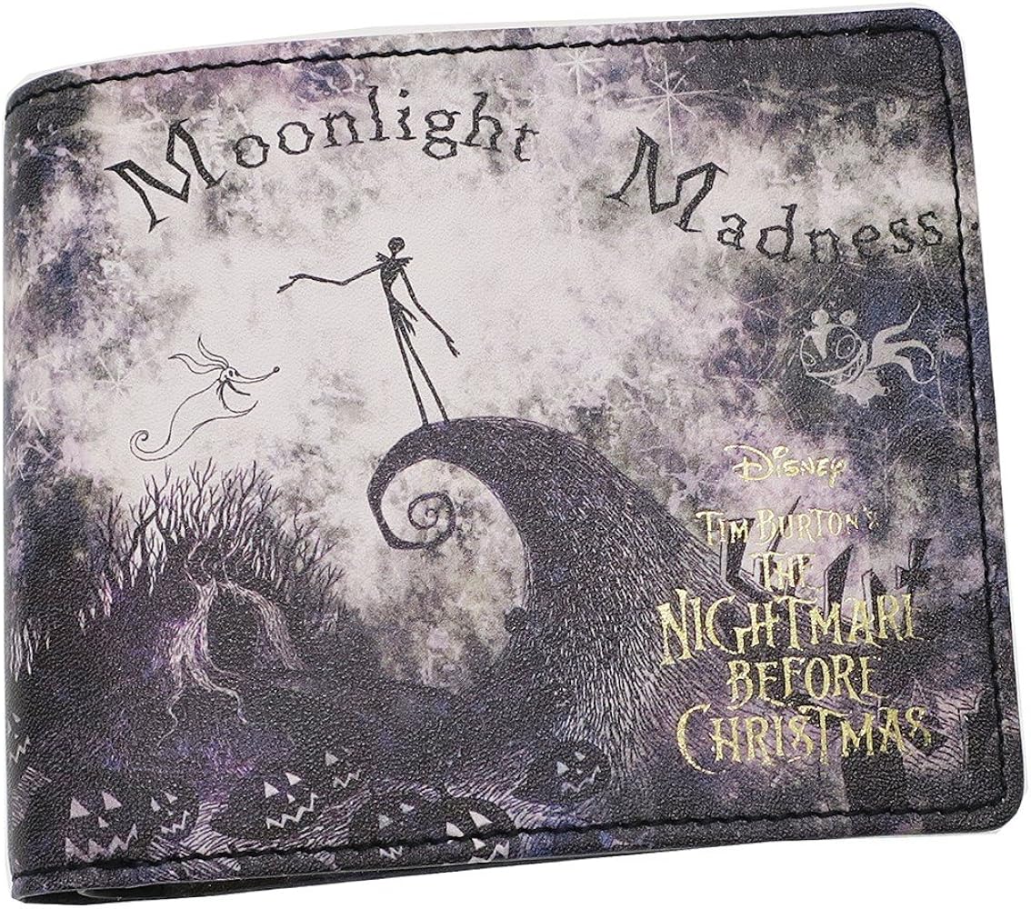 Amazon | ナイトメアビフォアクリスマス[本革 二つ折り 財布]レザー