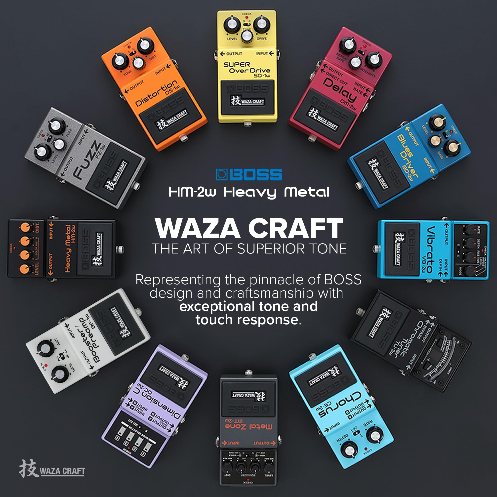 Amazon | Boss Waza Craft ヘビーメタルディストーションペダル HM-2W