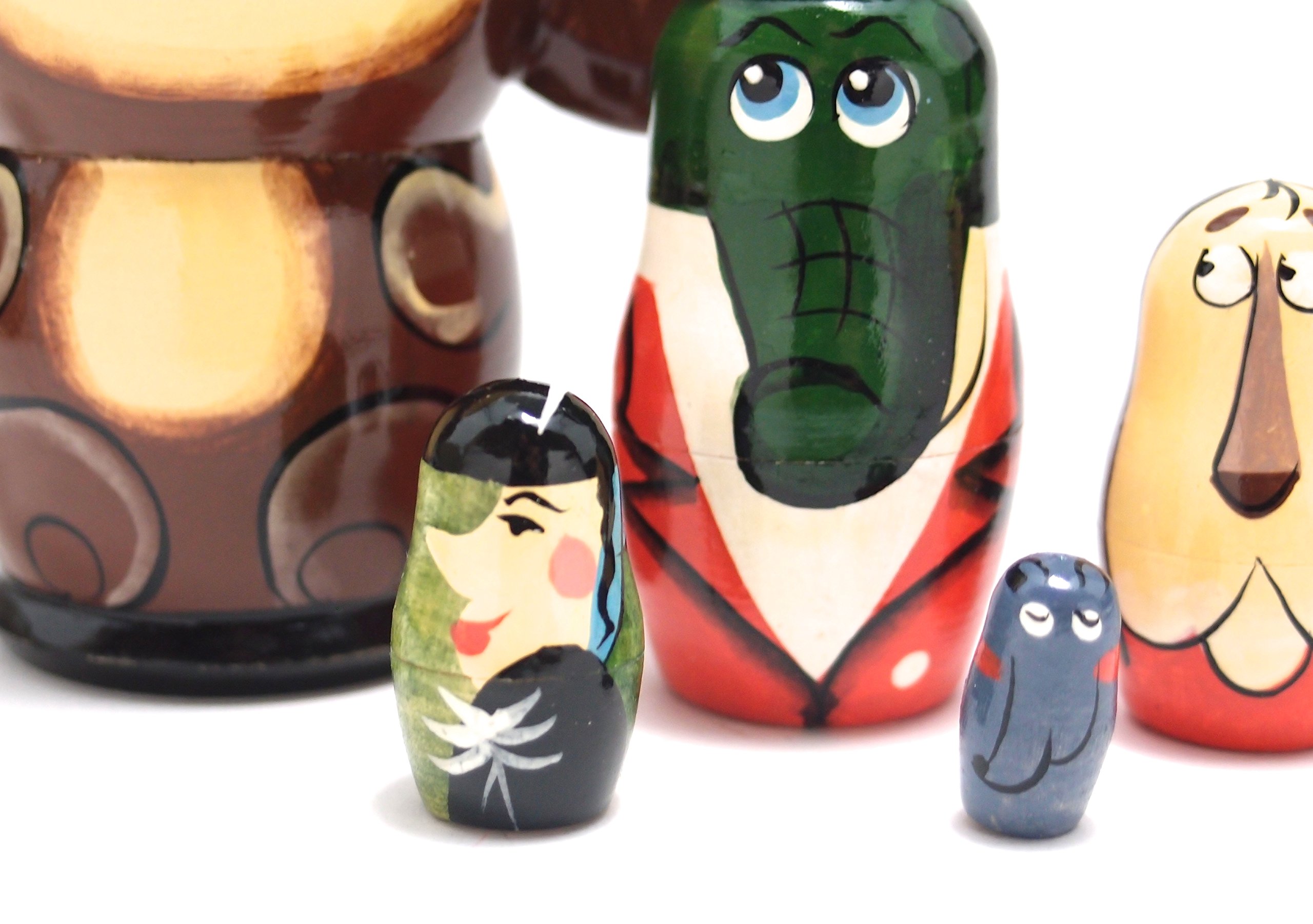 Amazon.co.jp: マトリョーシカ5個組 「チェブラーシカと仲間たち