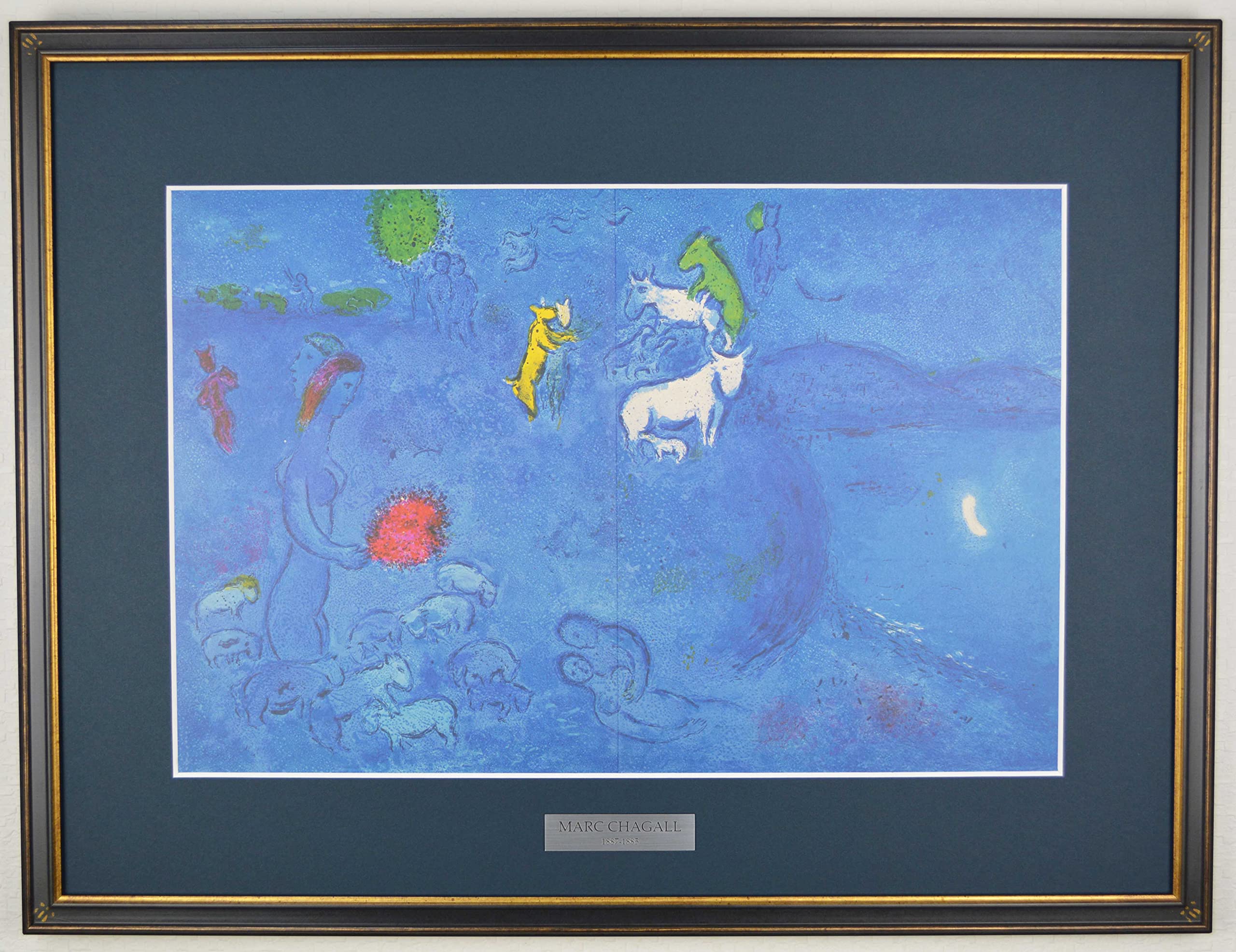 Amazon | マルク シャガール 『春【ダフニスとクロエ】』 絵画 1977年