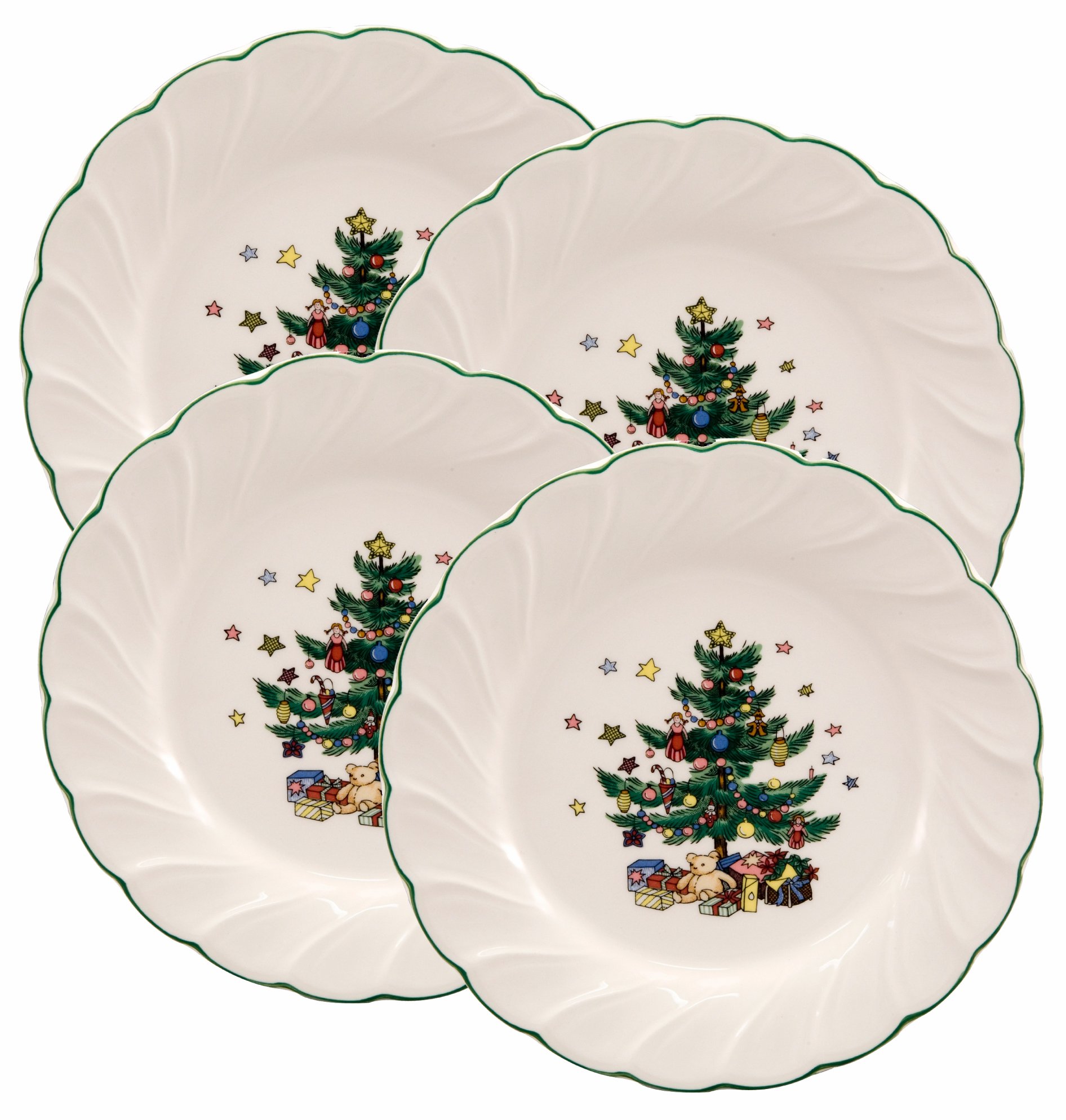 Amazon.com | Nikko Happy Holidays 8-Inch Salad Plate, Set of 4