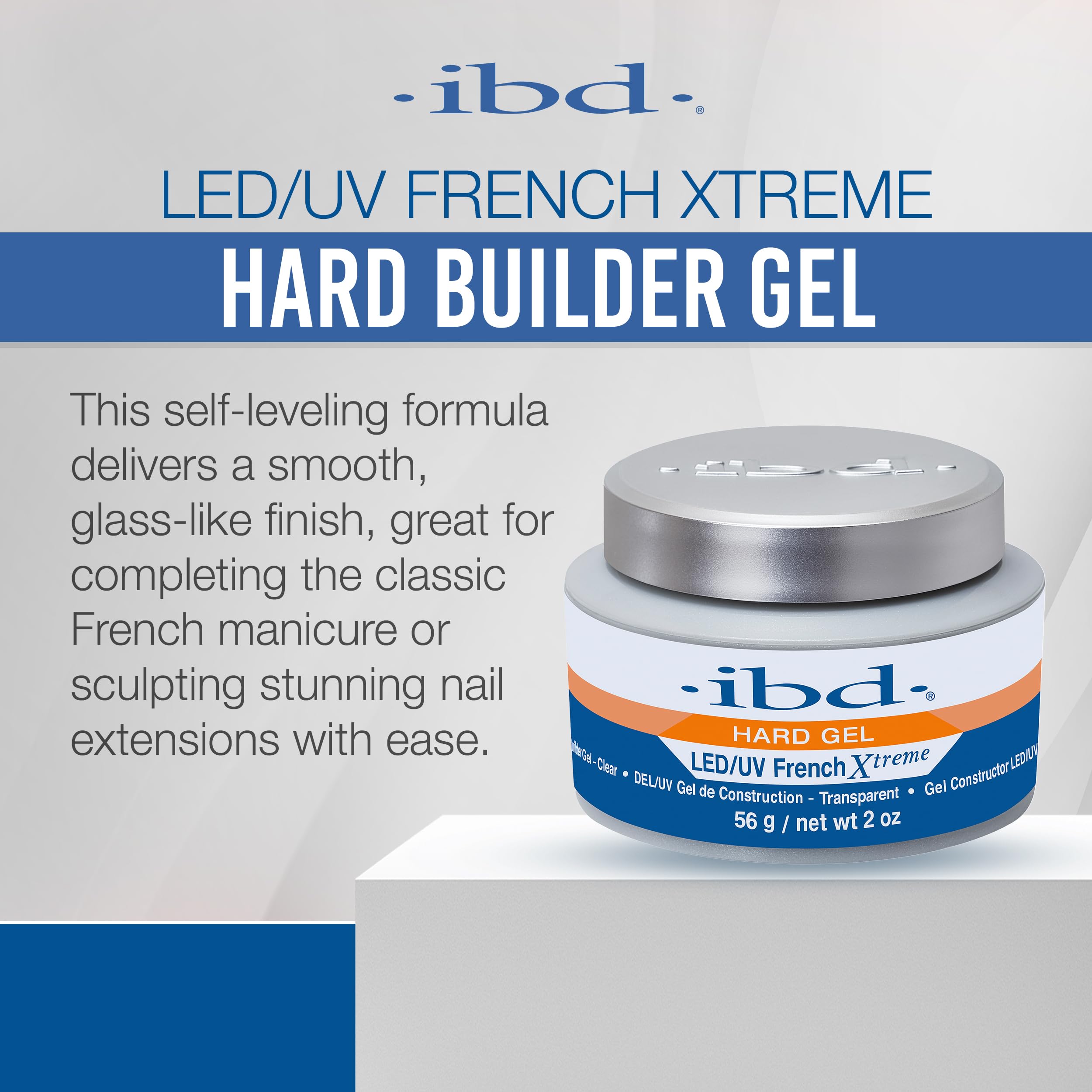 Amazon.com: ibd Hard Gel for Nails – LED/UV French Xtreme Clear