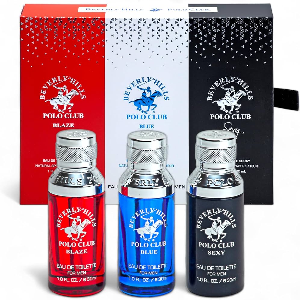 Amazon.com : Beverly Hills Polo Club Men's Fragrance Gift Set - 3