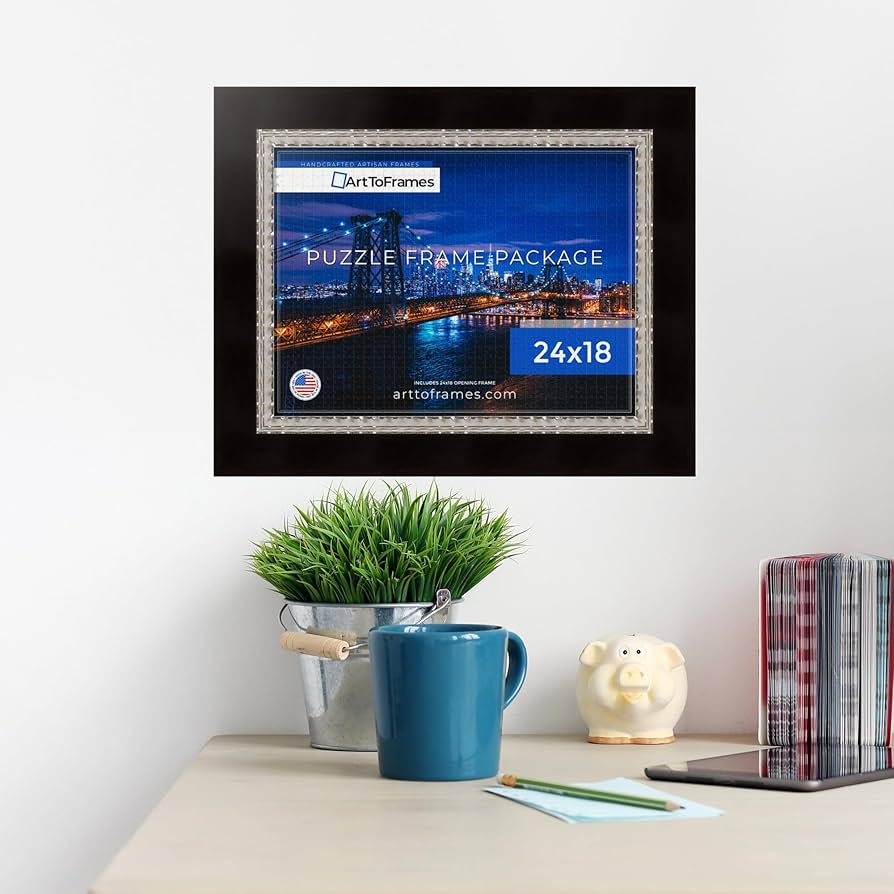 Amazon.com - ArtToFrames 24x18 INCH / 61x46 CM Silver Frame for