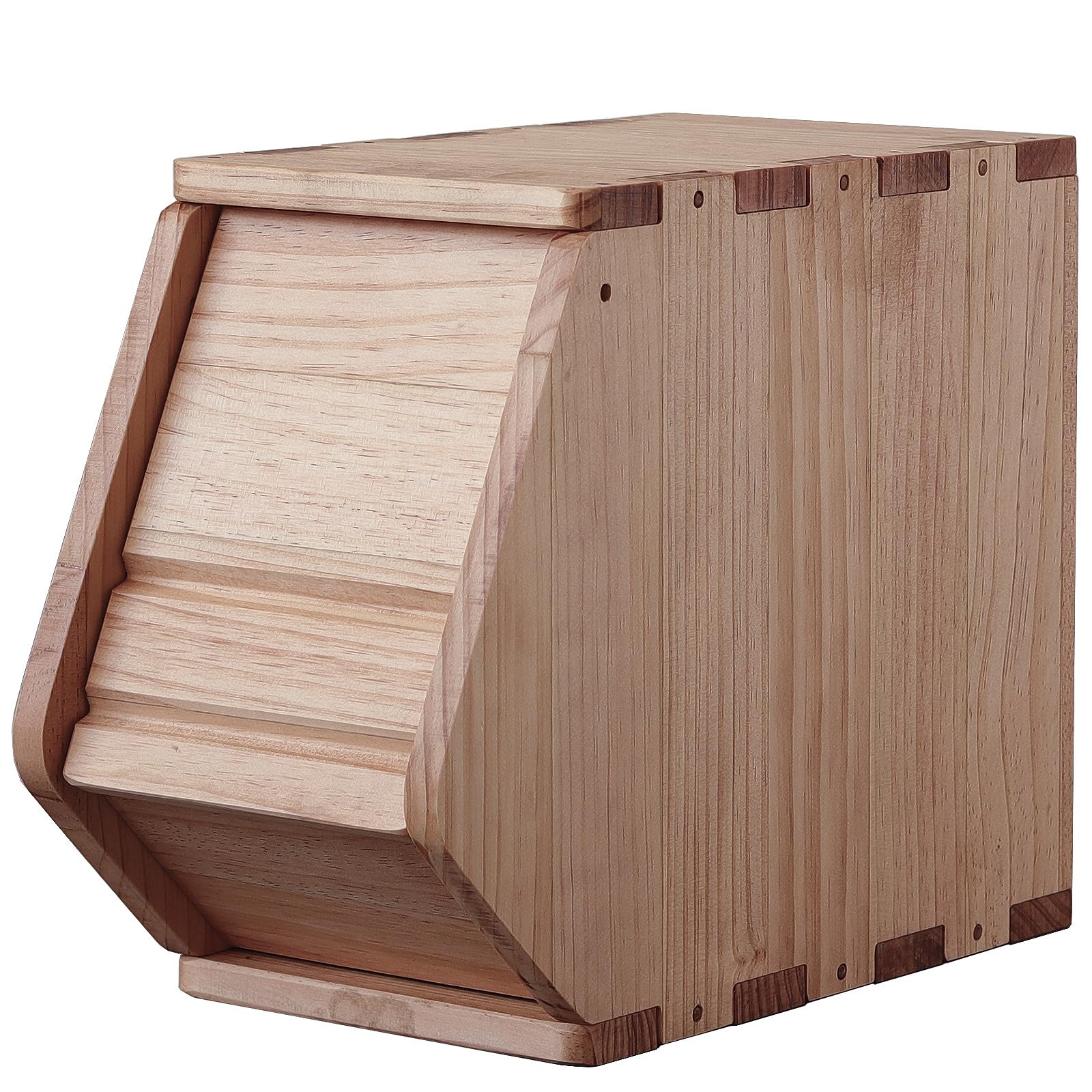 Amazon.com: unununu Stackable Solid Wood Storage Chest,Hall